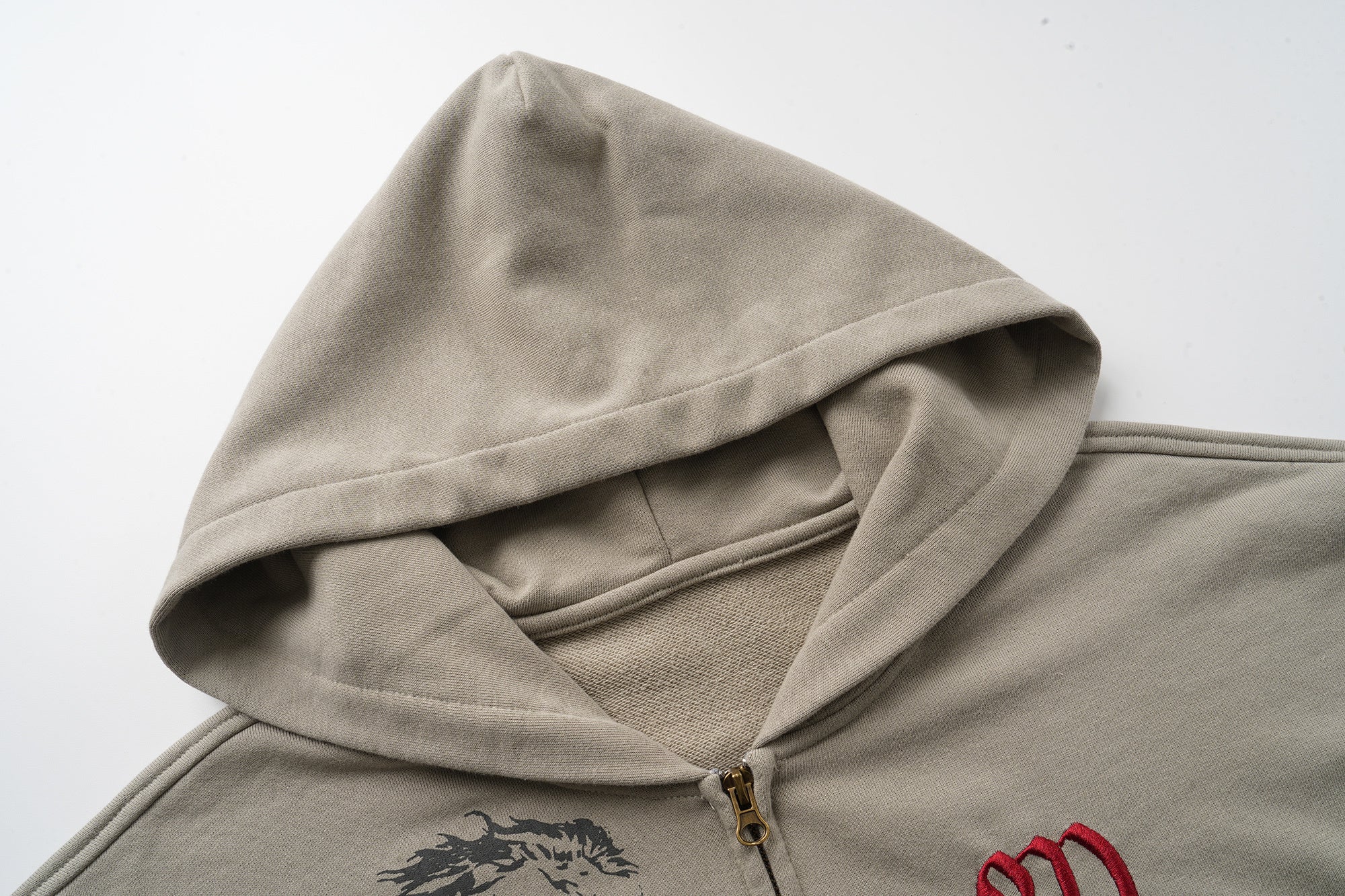 3-6-5.shop Graphic Zip-Up Hoodie