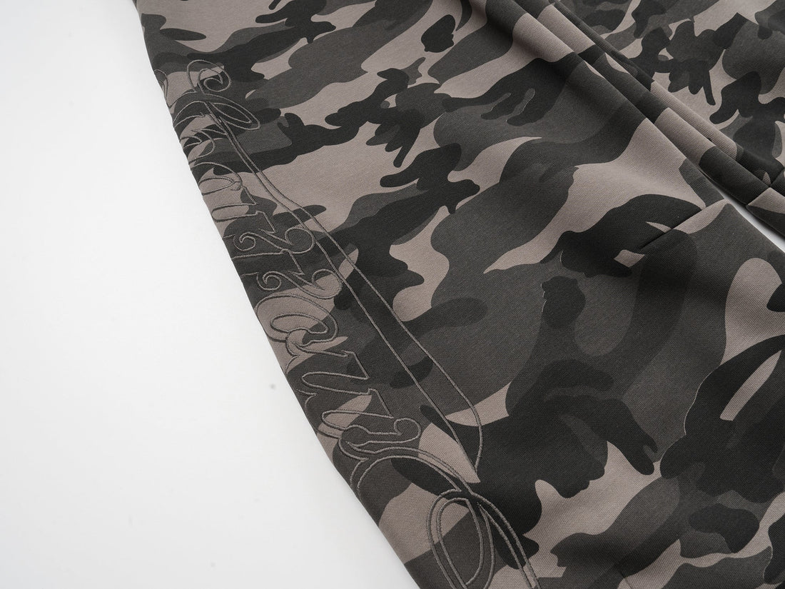 3-6-5.shop Camo Wide-Leg Track Pants