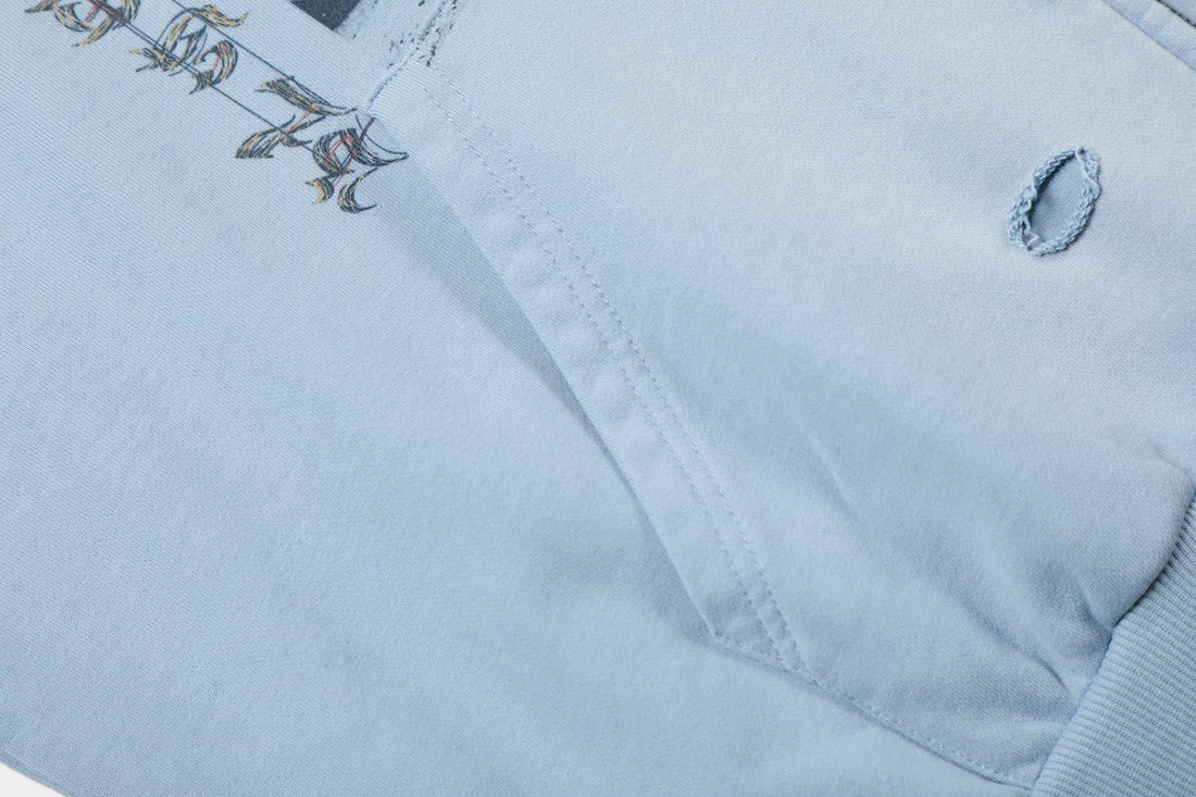 3-6-5.shop Collage Graphic Zip-Up Hoodie