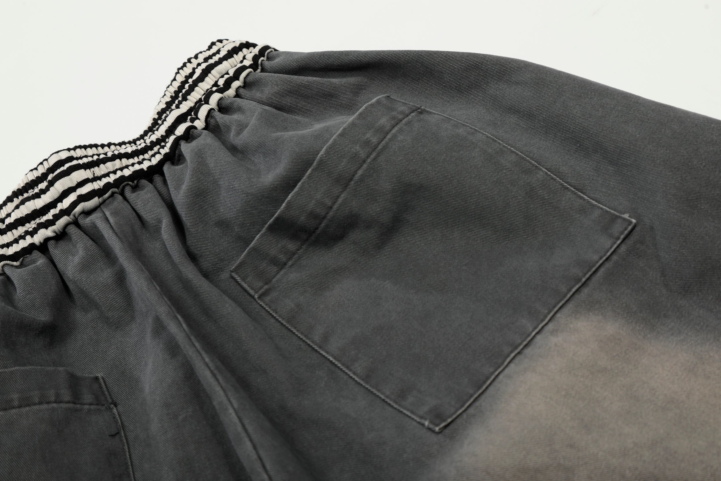 3-6-5.shop Washed Cargo Wide-Leg Pants
