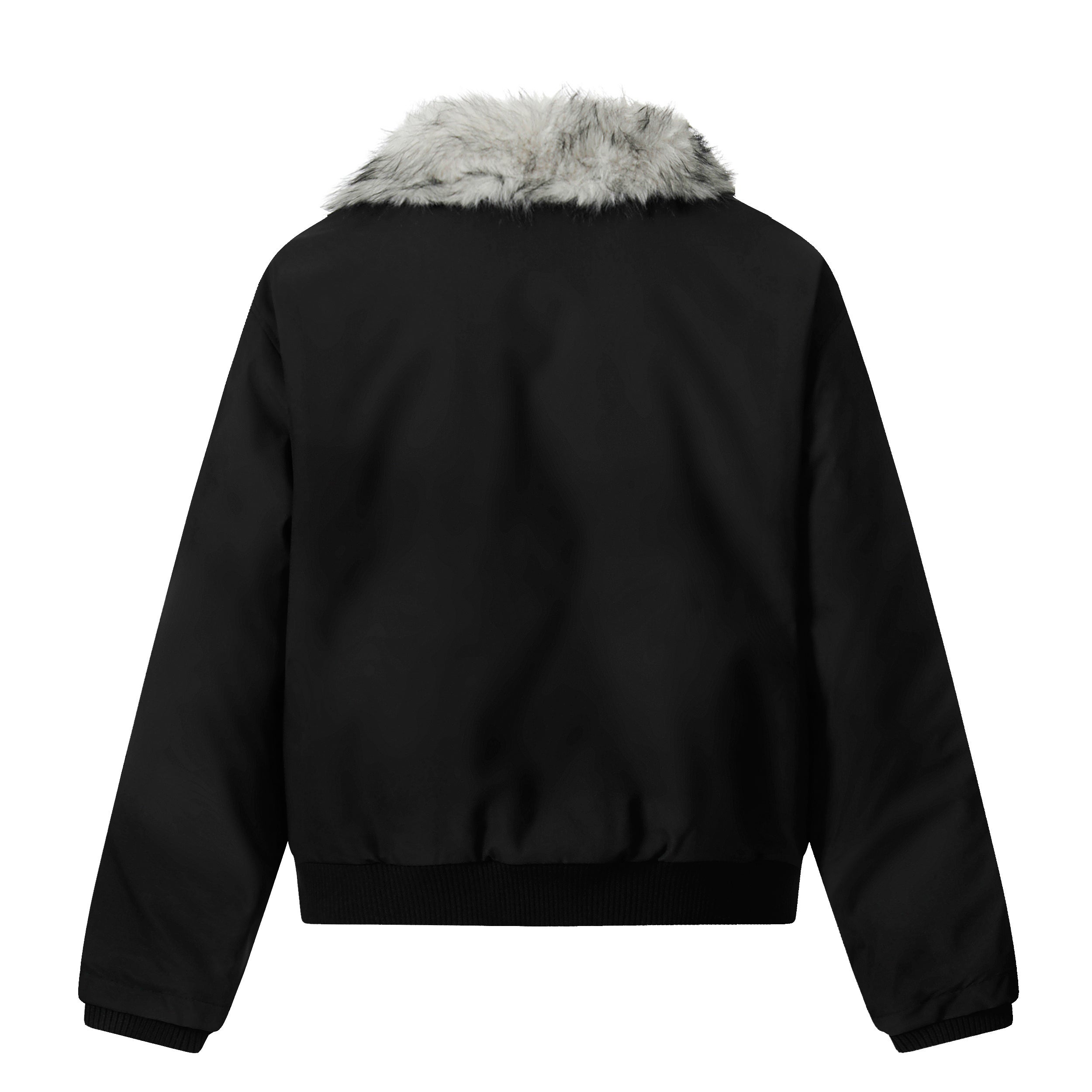 3-6-5.shop Faux Fur Panel Short Jacket