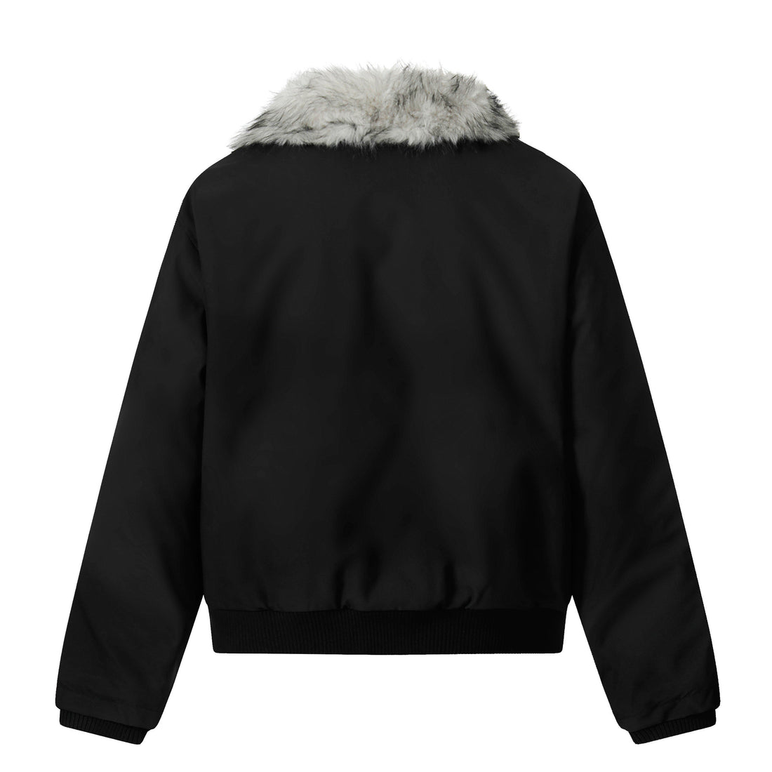 3-6-5.shop Faux Fur Panel Short Jacket