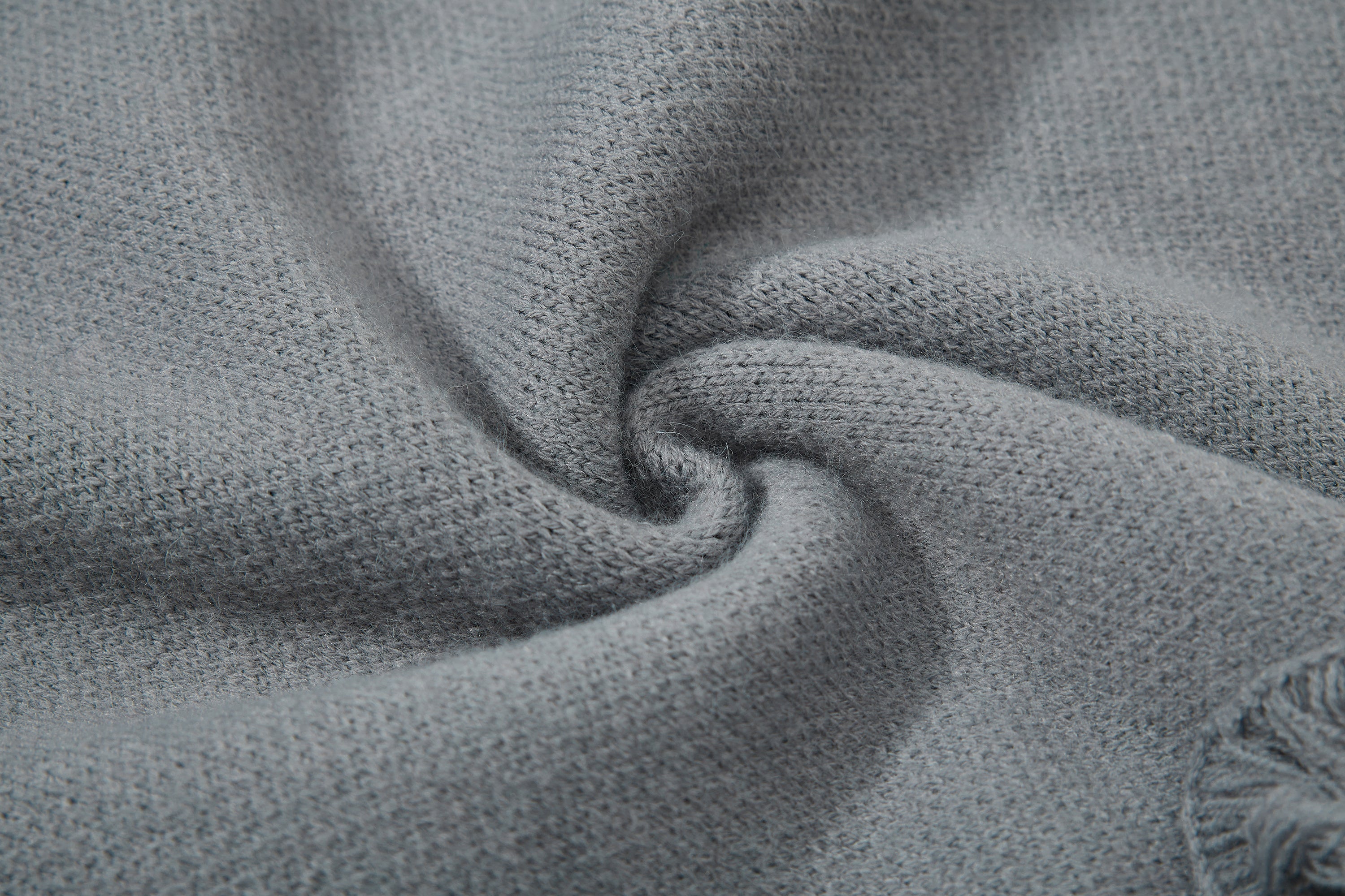 3-6-5.shop Fringe Patch Knit Sweater