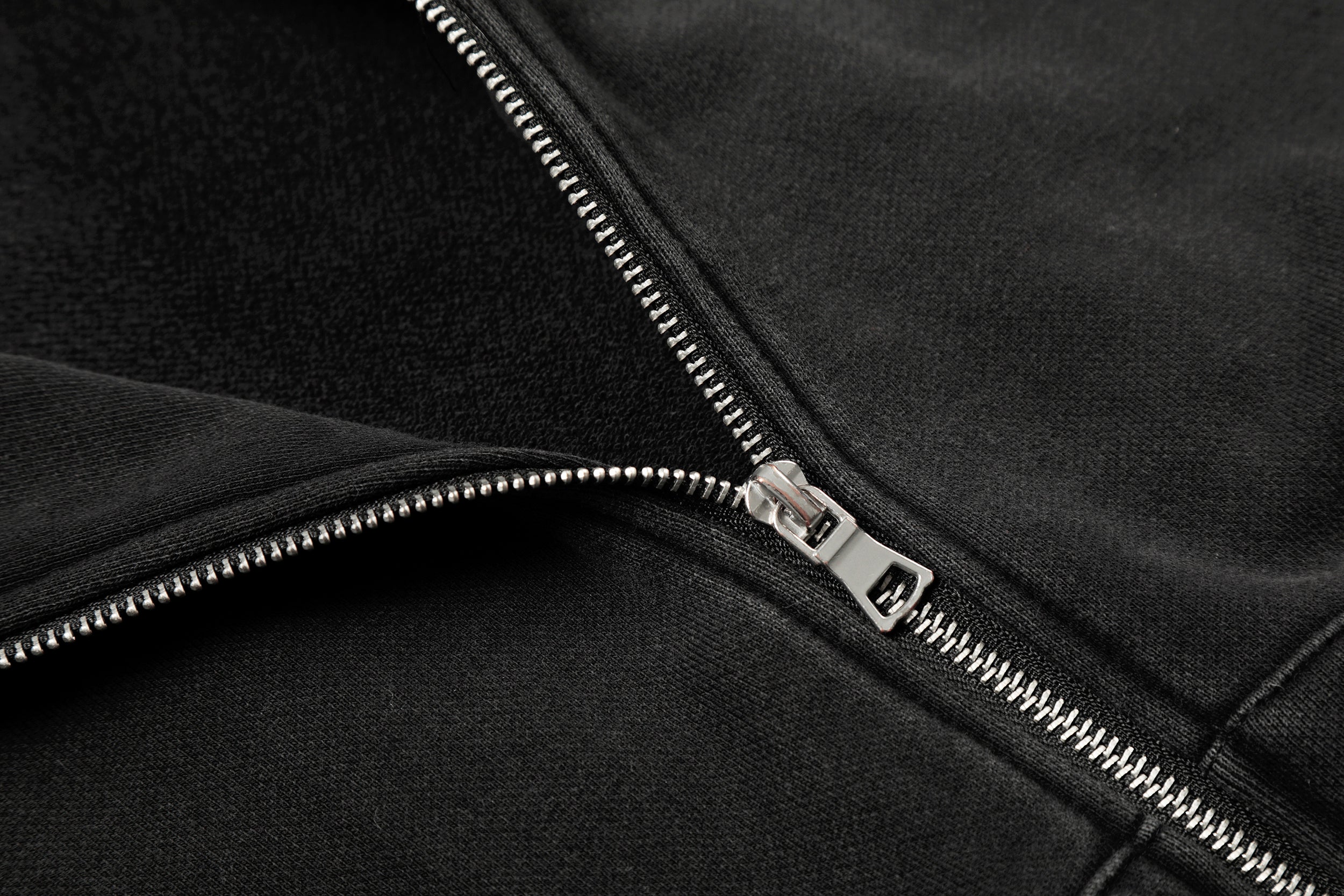3-6-5.shop Studded Zip-Up Hoodie