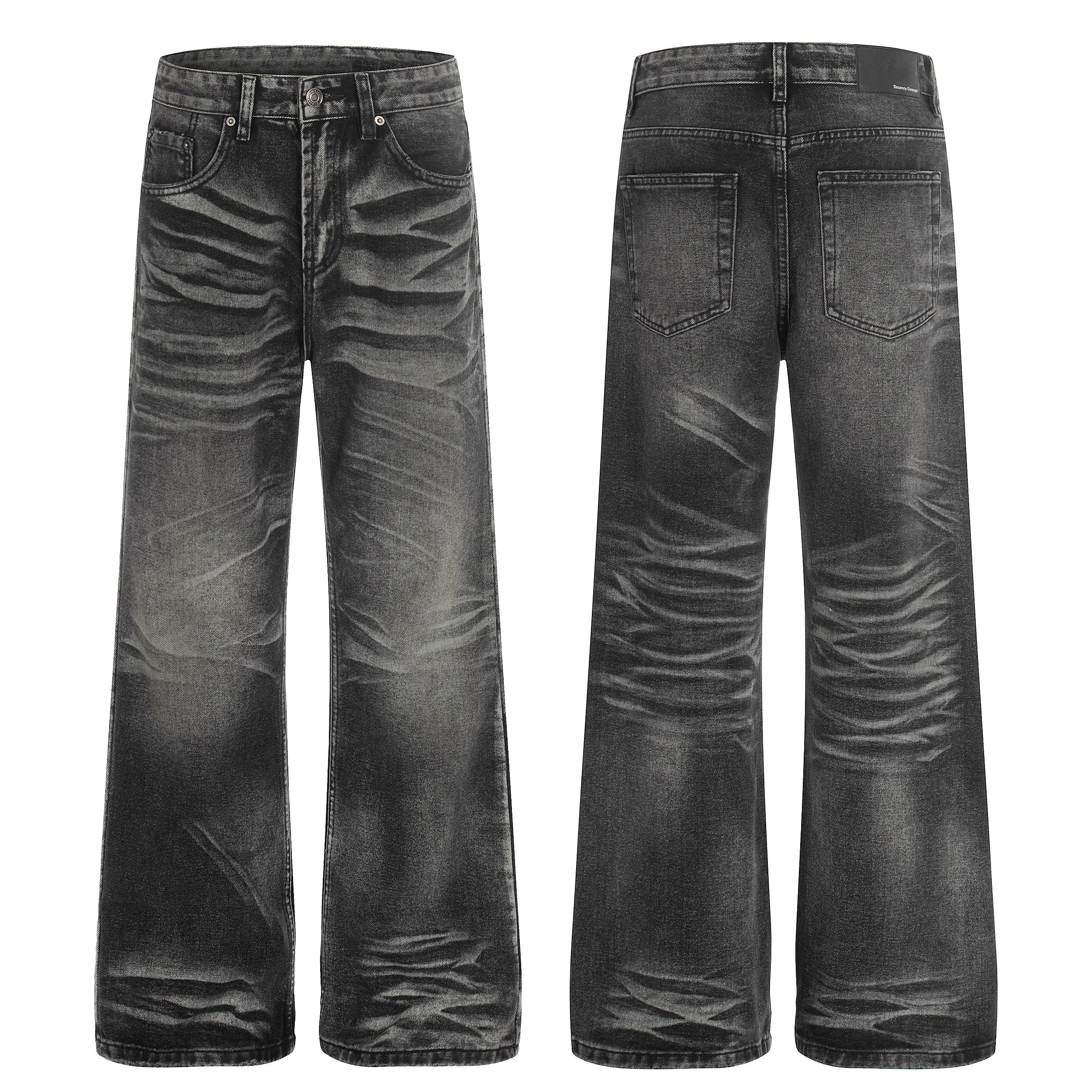 3-6-5.shop Washed Athletic Blend Denim Pants