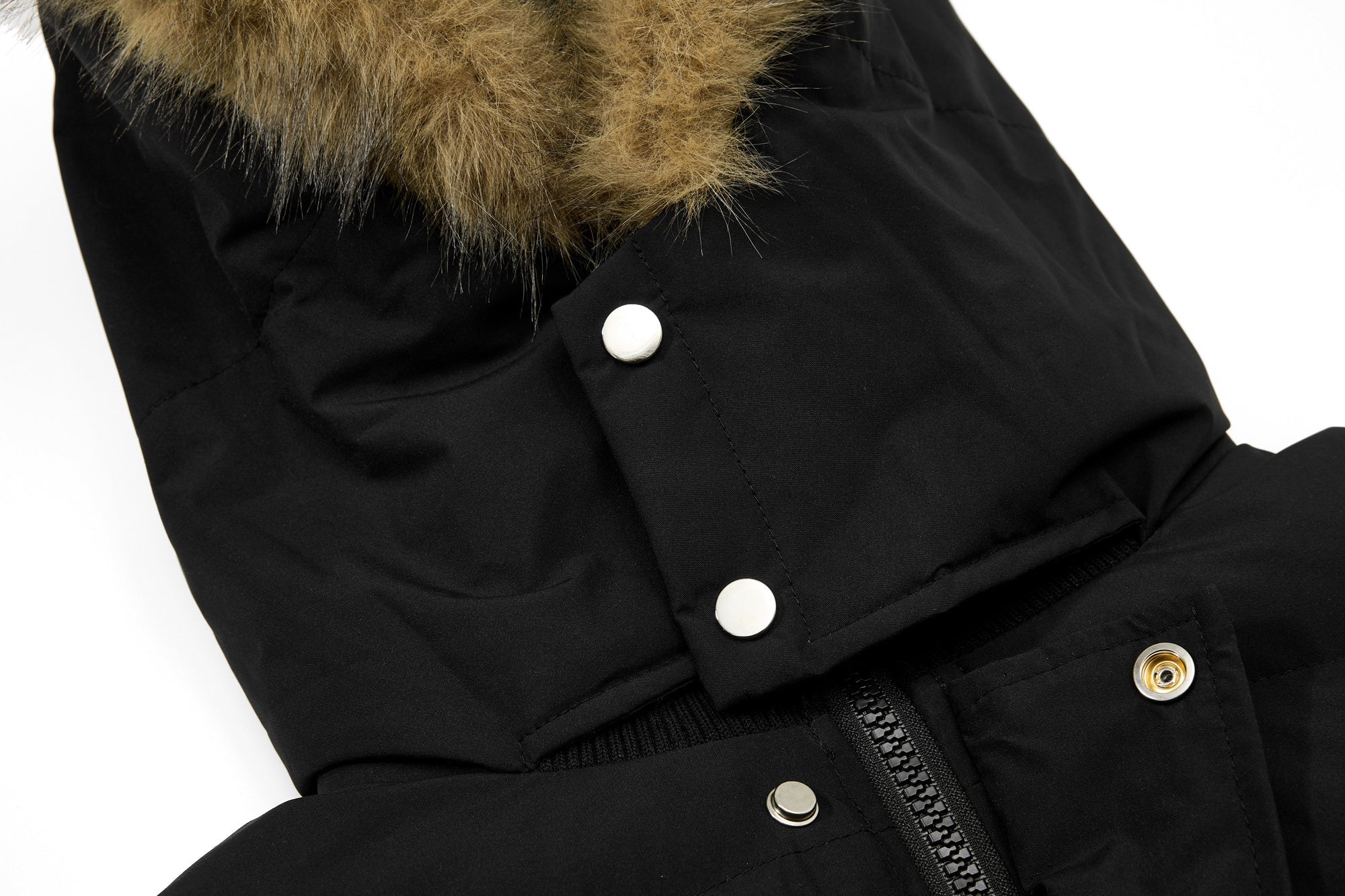 3-6-5.shop Fur-Trim Puffer Jacket