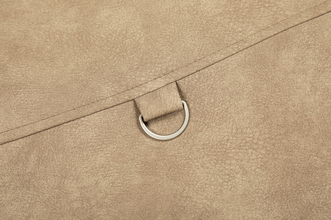 3-6-5.shop Faux Shearling Collar PU Jacket