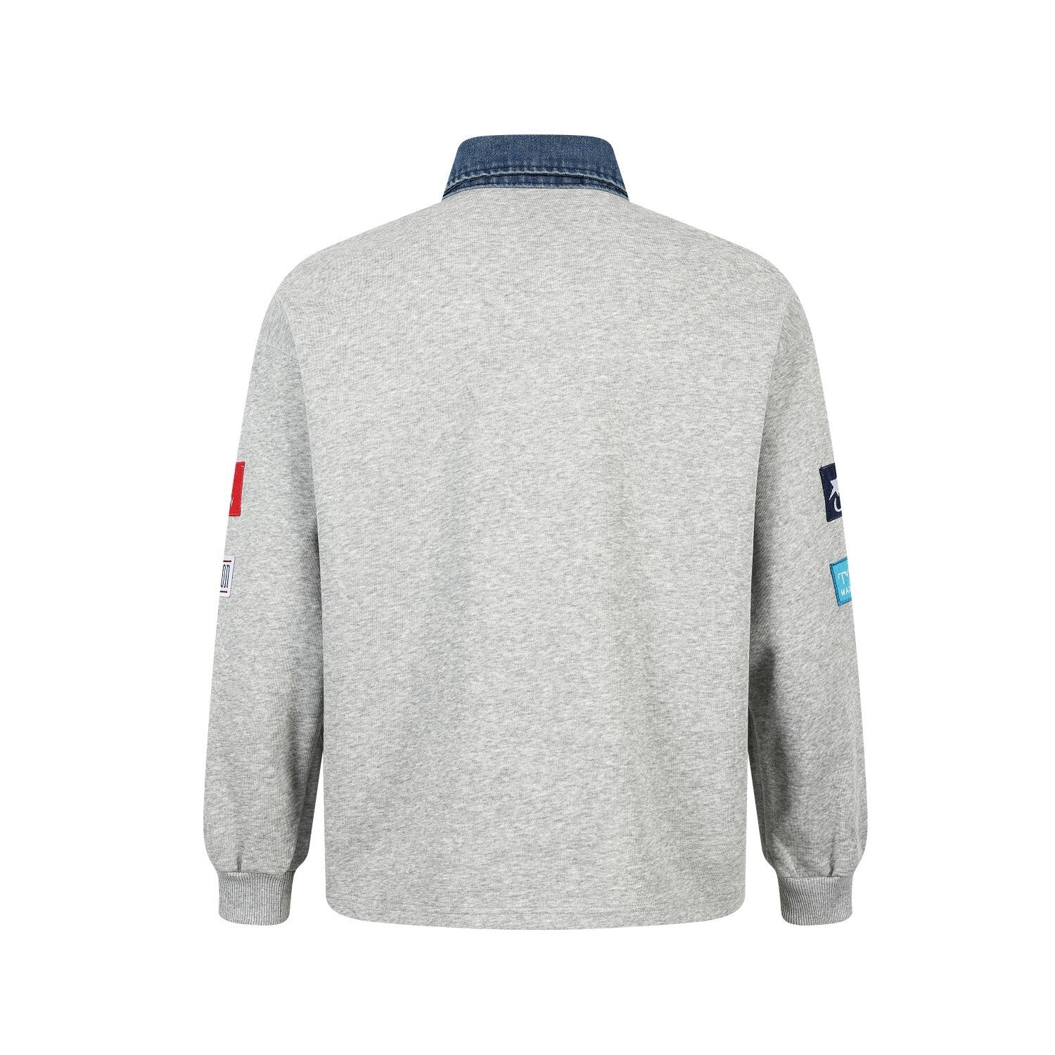 3-6-5.shop Patchwork Polo Sweatshirt