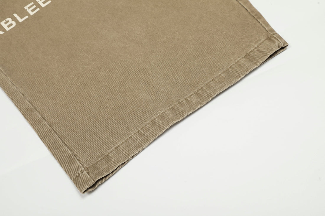 3-6-5.shop Text-Print Vintage Wide-Leg Pants