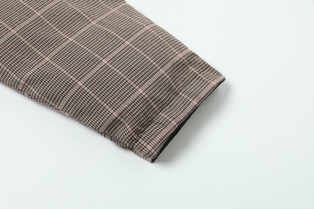 3-6-5.shop Reversible Check Puffer Jacket