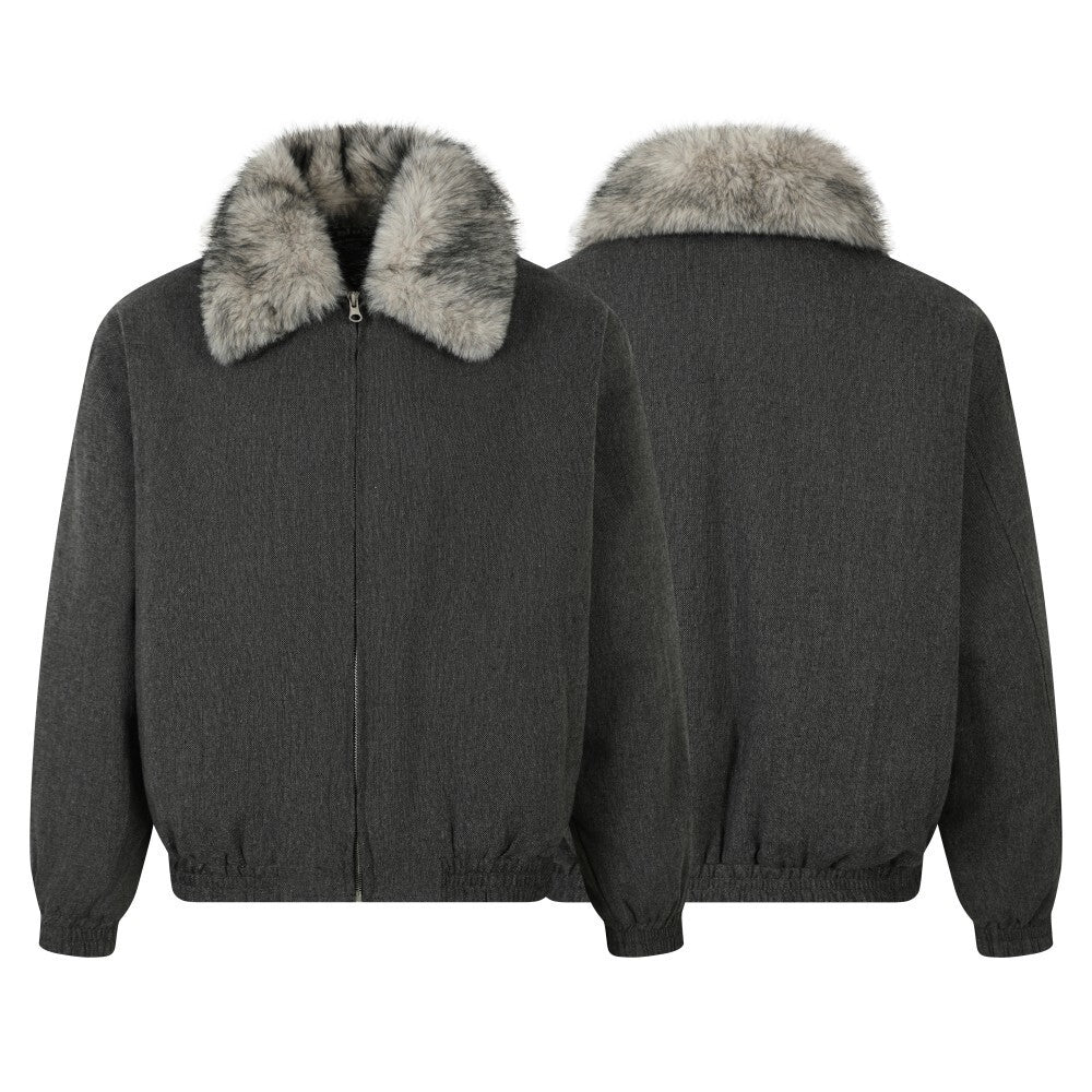 3-6-5.shop Faux Fur-Lined Winter Jacket