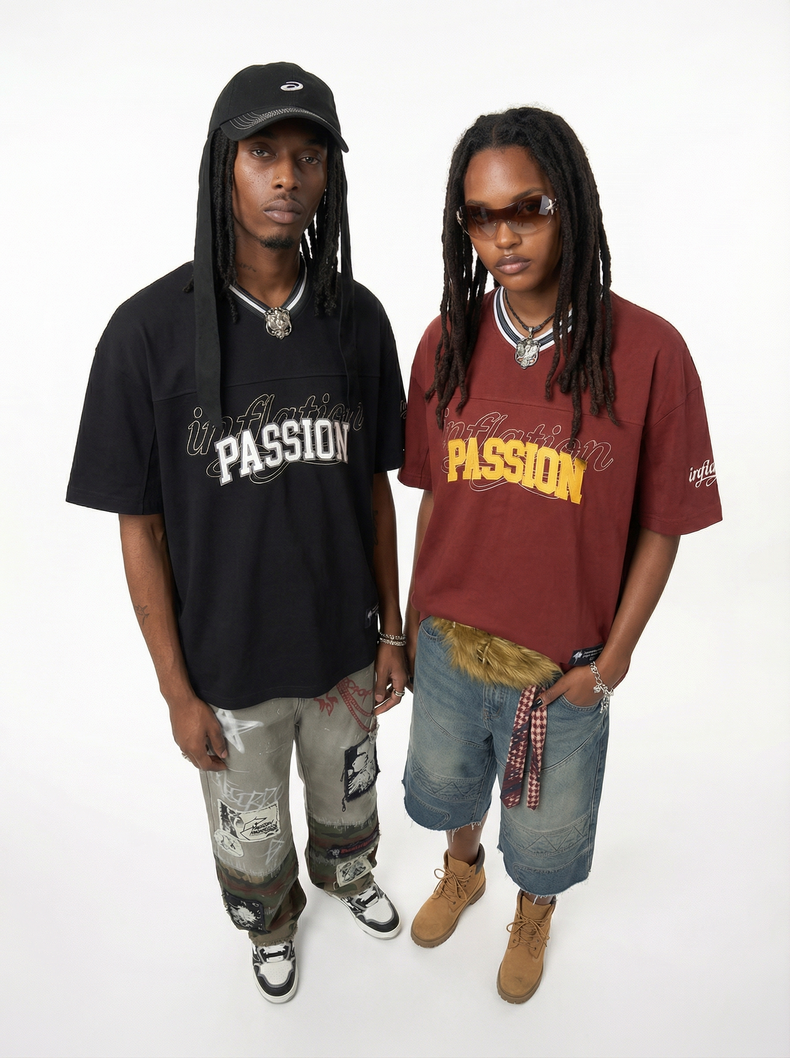 3-6-5.shop Passion Graphic V-Neck Tee