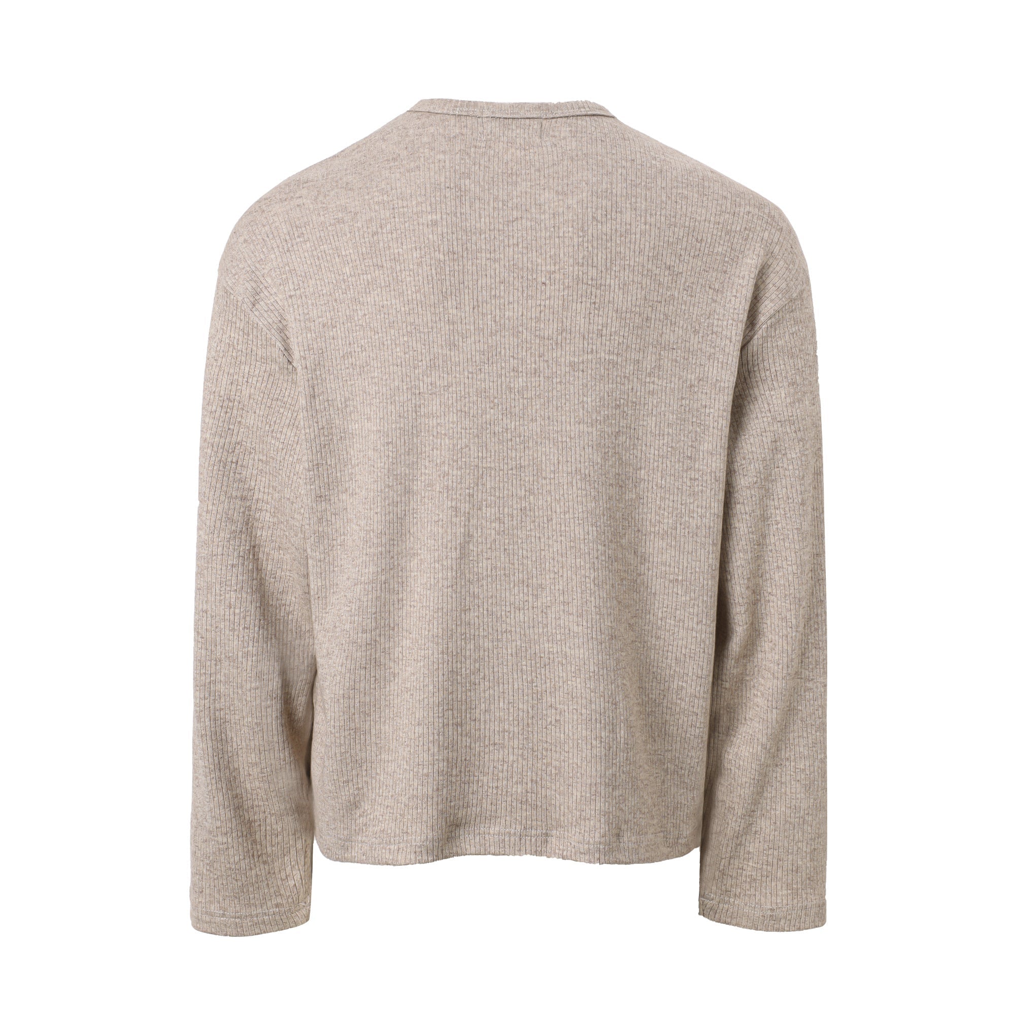3-6-5.shop Ribbed Texture Long-Sleeve Tee