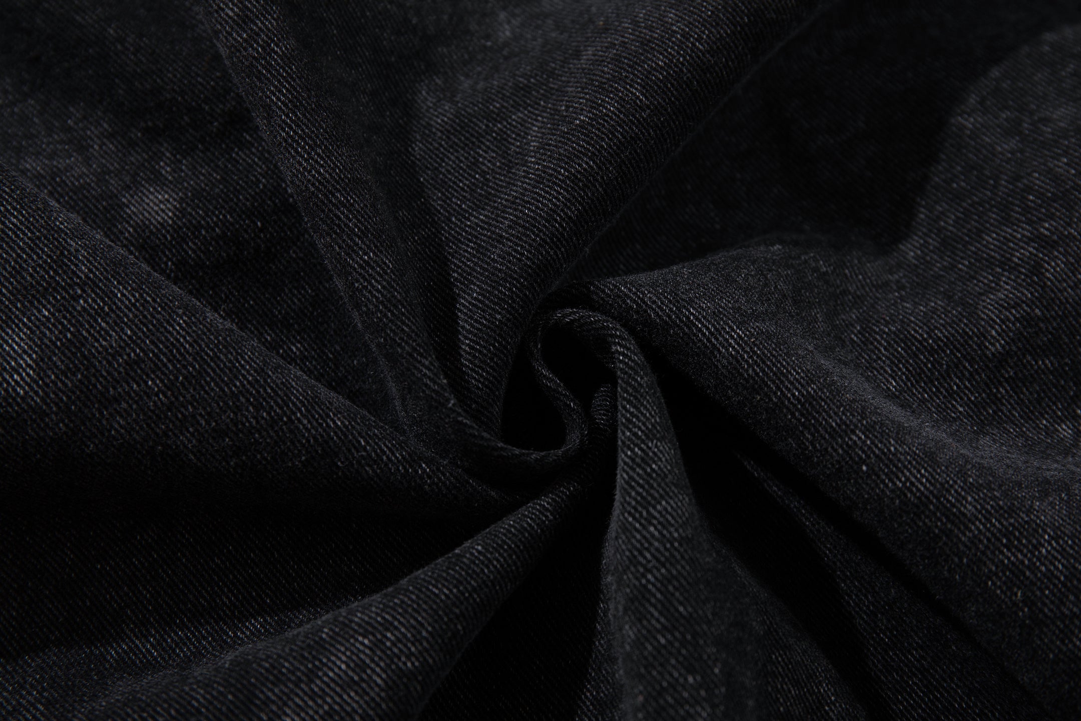 3-6-5.shop Toggle-Front Washed Denim Hoodie
