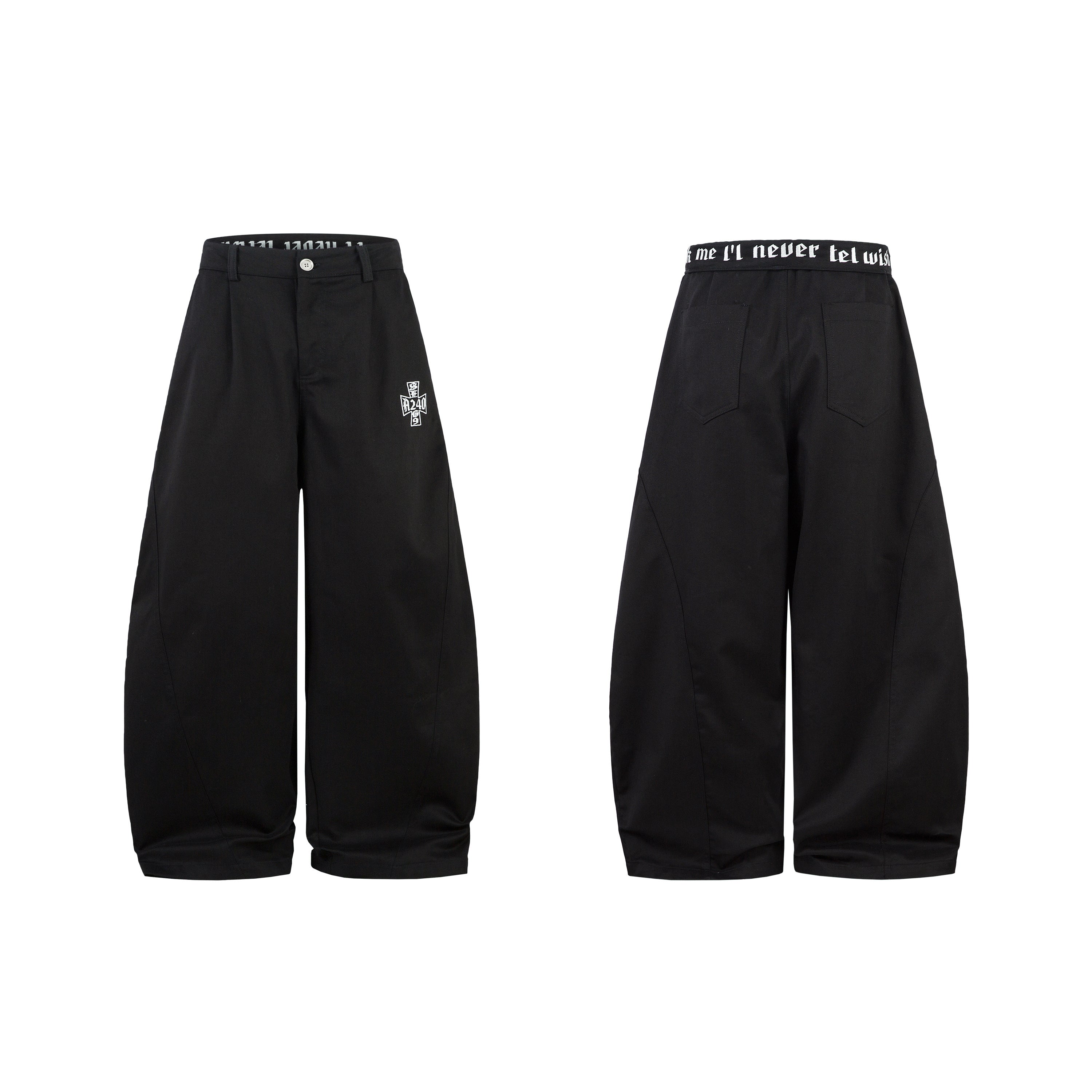 3-6-5.shop Curved Silhouette Pants