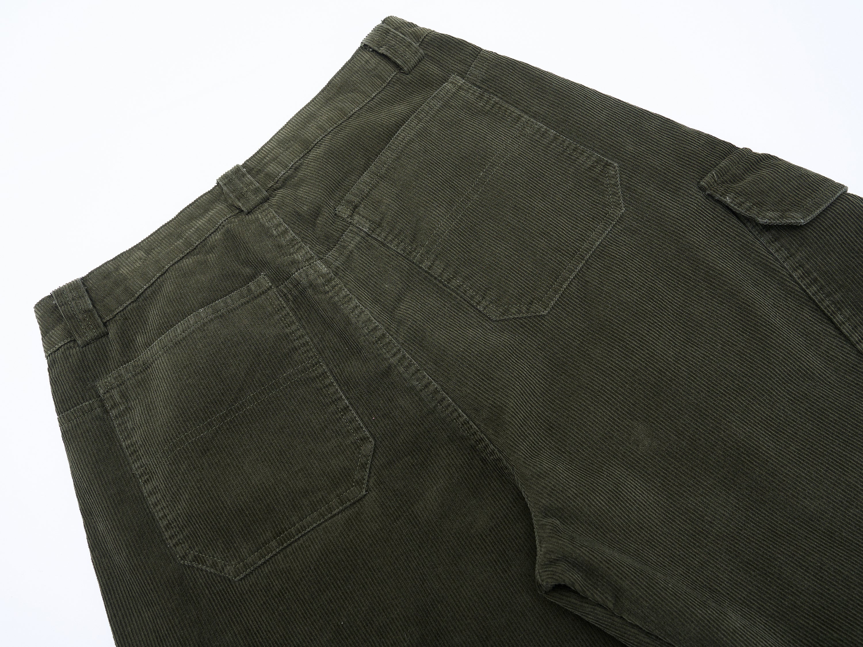 3-6-5.shop Corduroy Utility Wide-Leg Pants