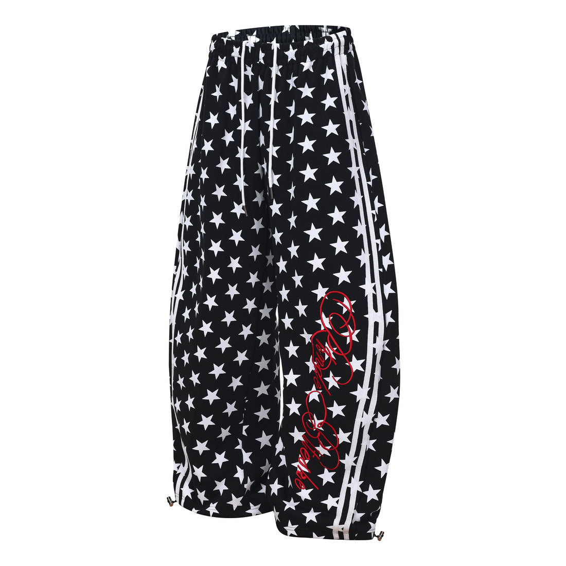 3-6-5.shop Star Print Wide-Leg Sweatpants