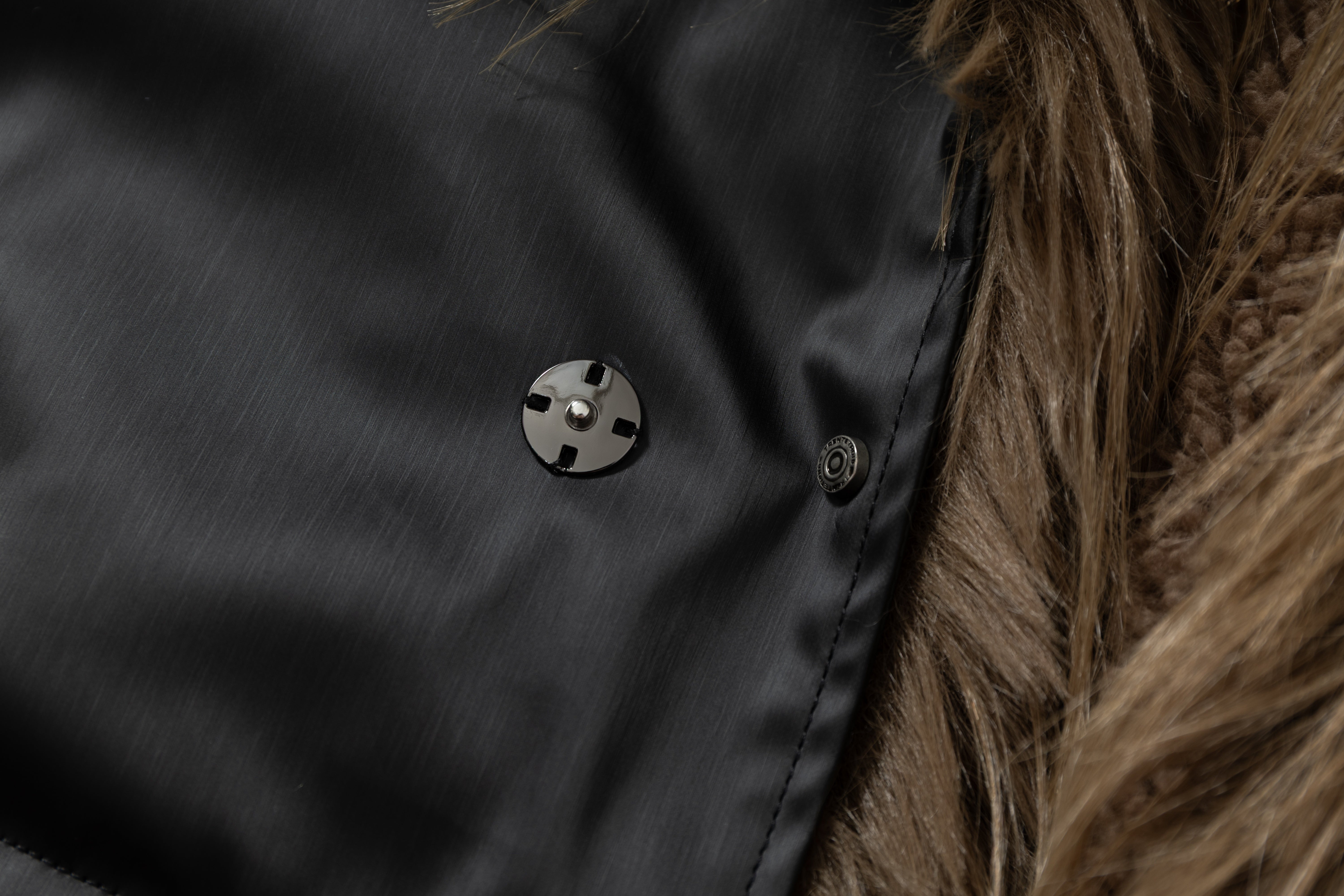 3-6-5.shop Faux-Leather Fur Trim Jacket