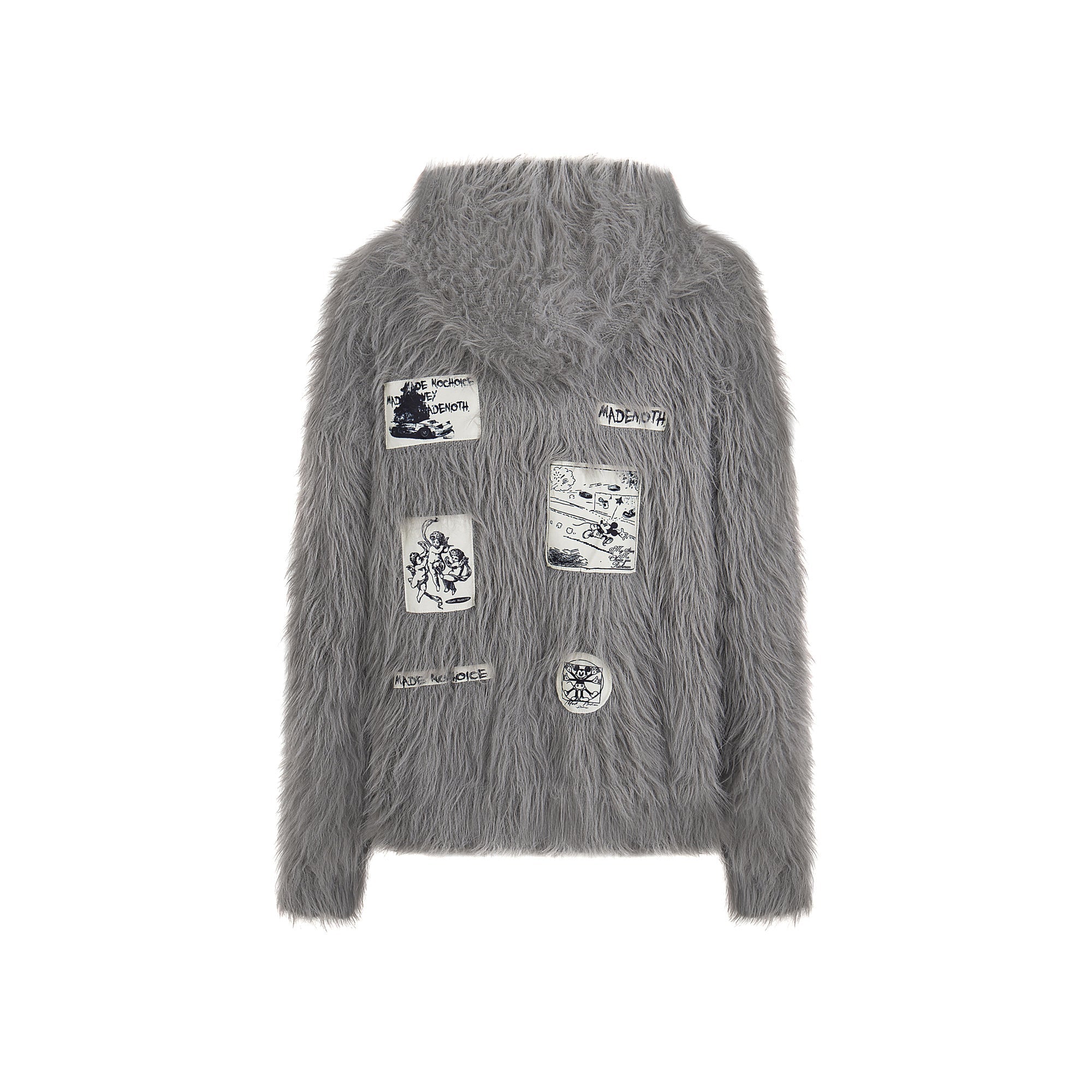 3-6-5.shop Long-Fur Graphic Sweater