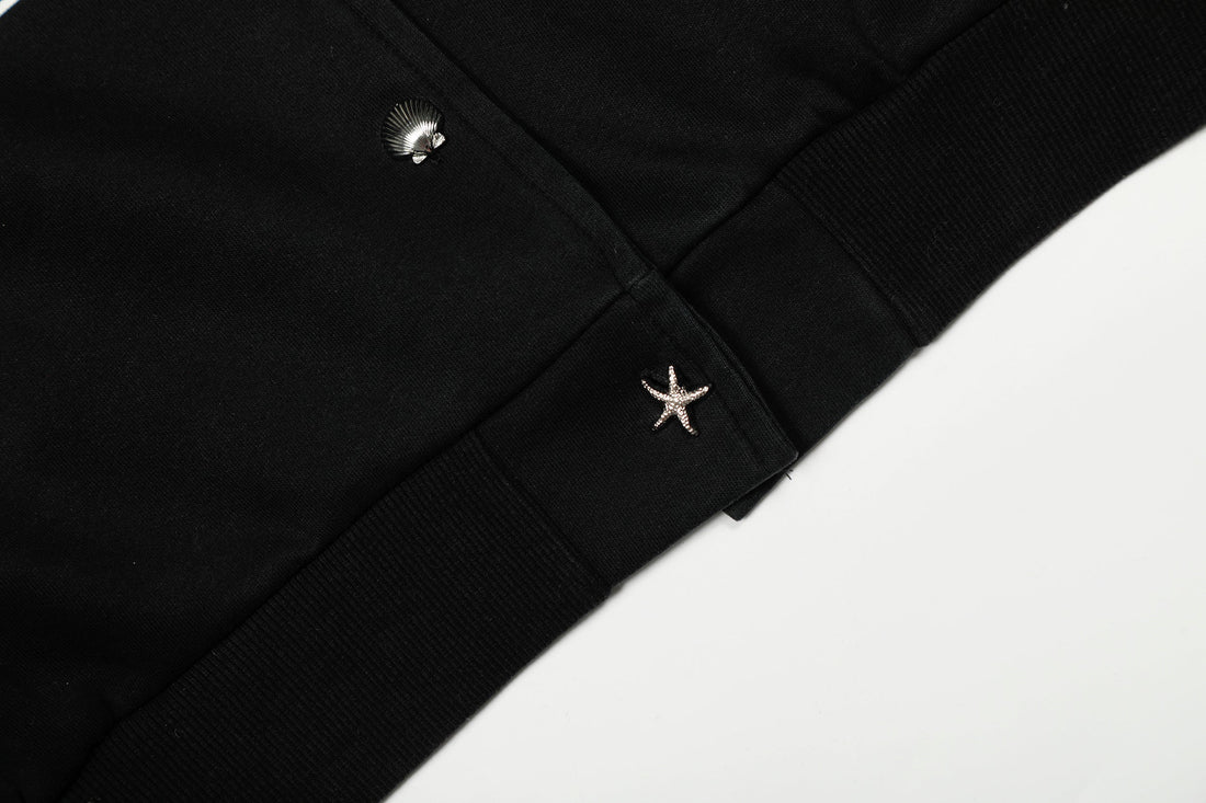 3-6-5.shop “Change” Spray-Fade Varsity Hoodie Jacket