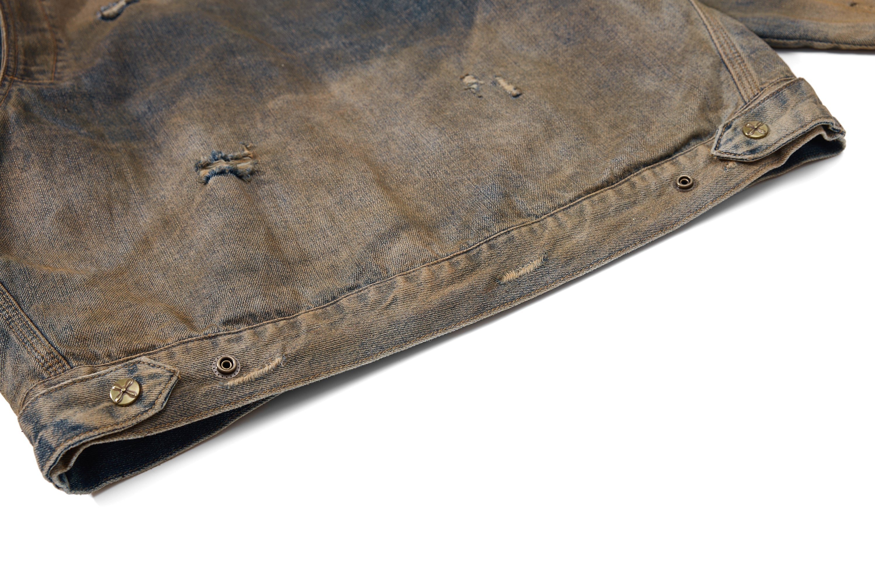 3-6-5.shop Vintage Distressed Denim Jacket