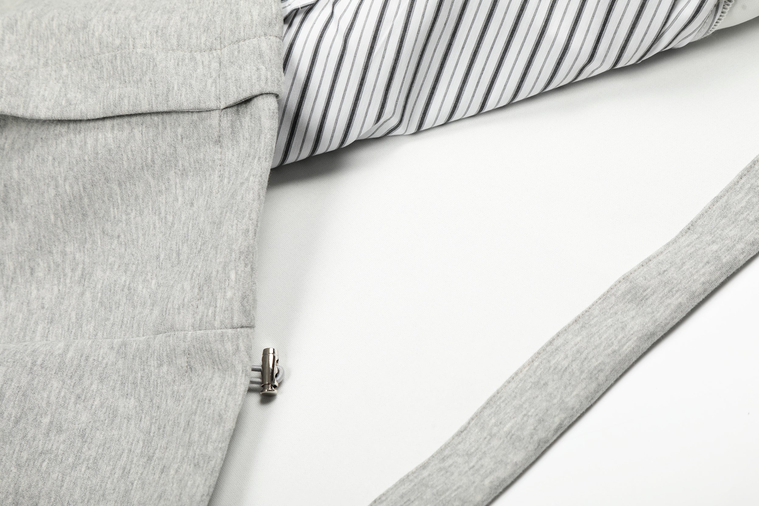 3-6-5.shop Double-Breasted Layered Stripe Jacket