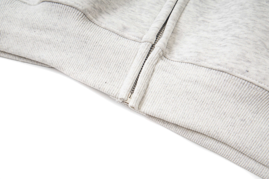 3-6-5.shop Cross Patch Full-Zip Hoodie