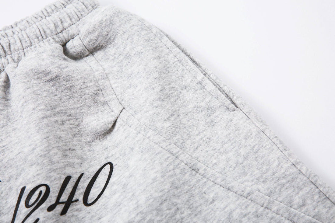 3-6-5.shop Embroidered Multi-Pocket Sweat Cargo Pants