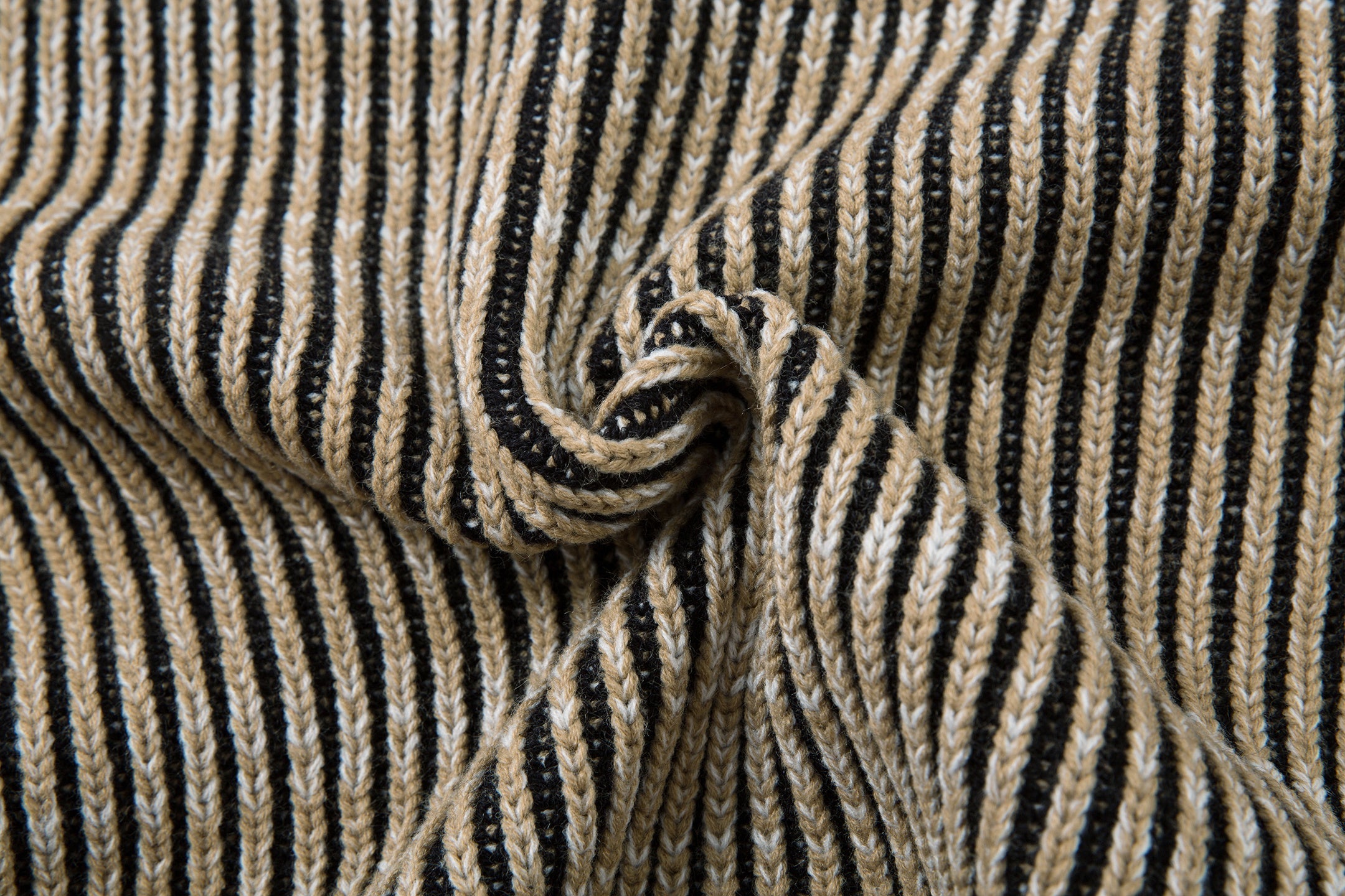 3-6-5.shop Striped Textured Zip Jacket