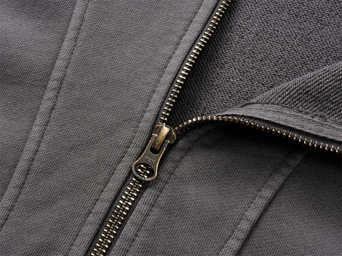 3-6-5.shop Curved-Seam Full-Zip Hoodie