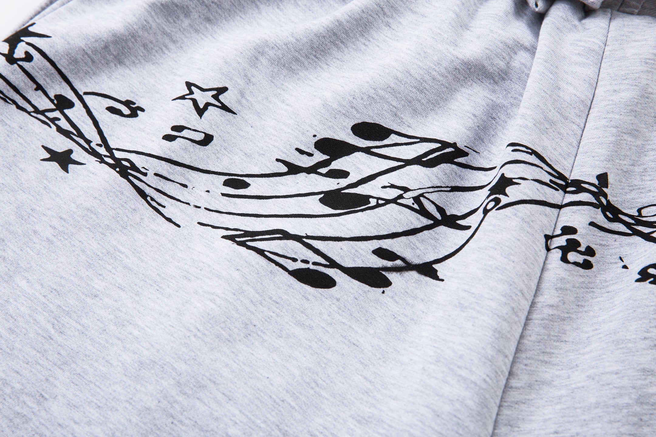 3-6-5.shop Music Graphic Wide-Leg Sweatpants
