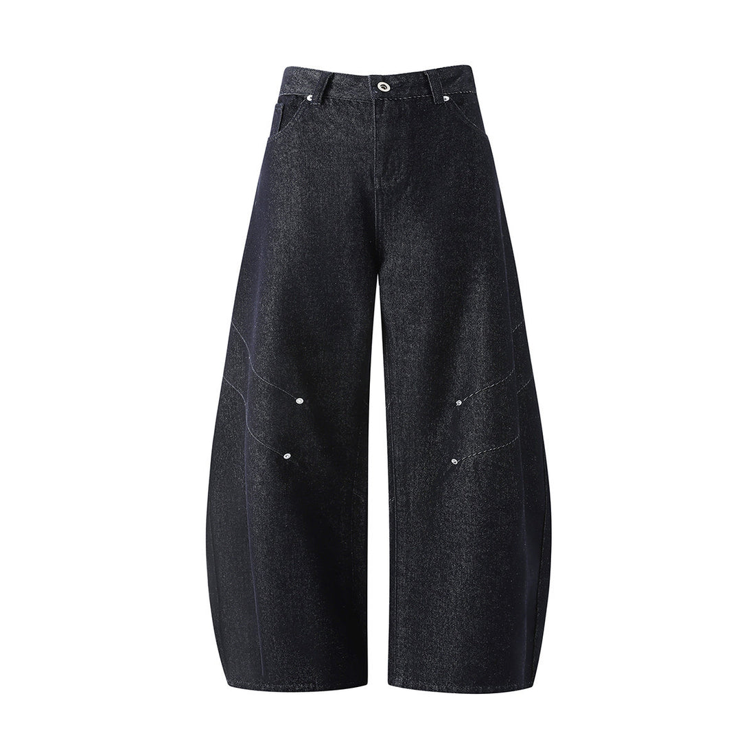 3-6-5.shop Curved Rivet Denim Pants
