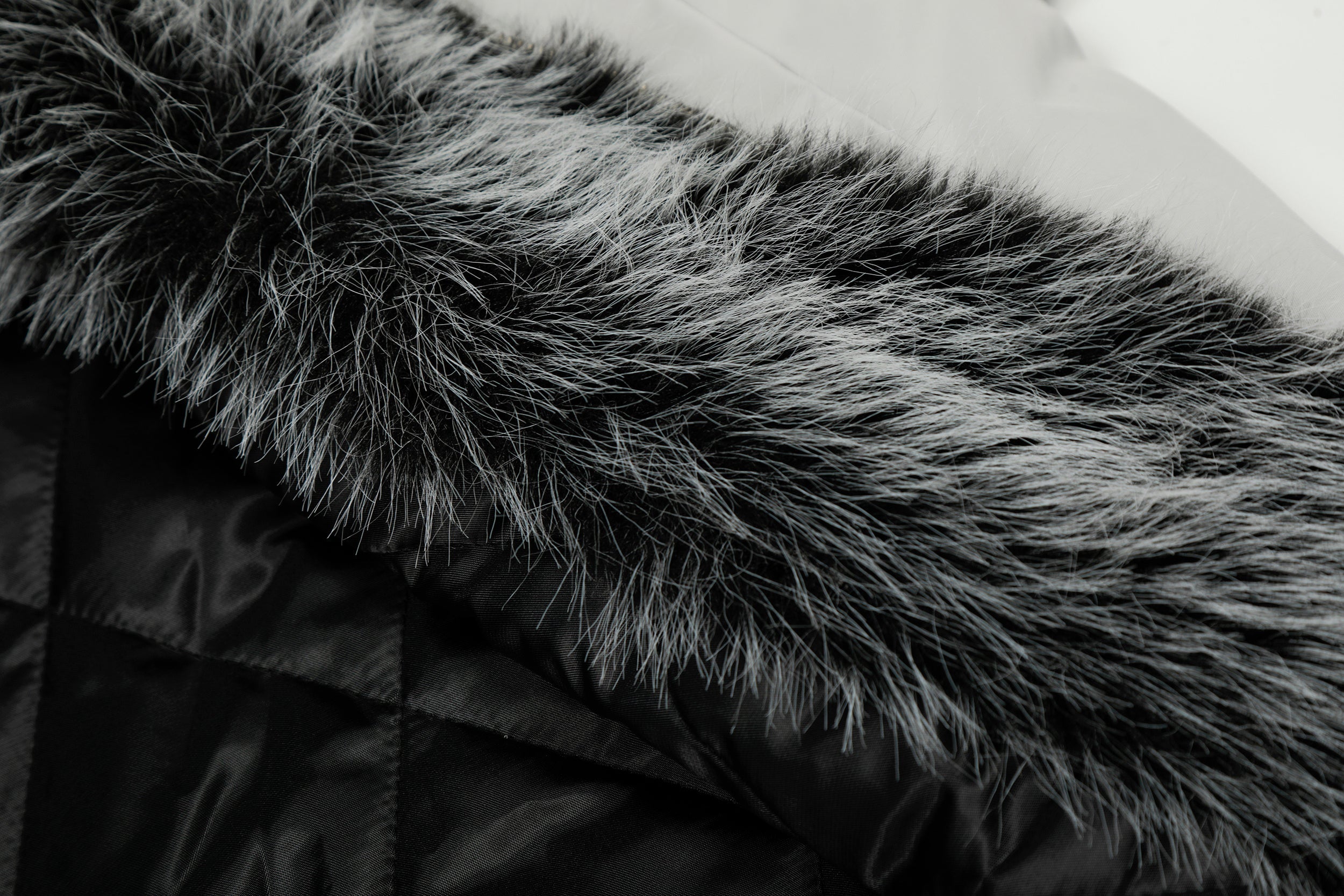 3-6-5.shop Faux Fur Hood Utility Bomber Jacket