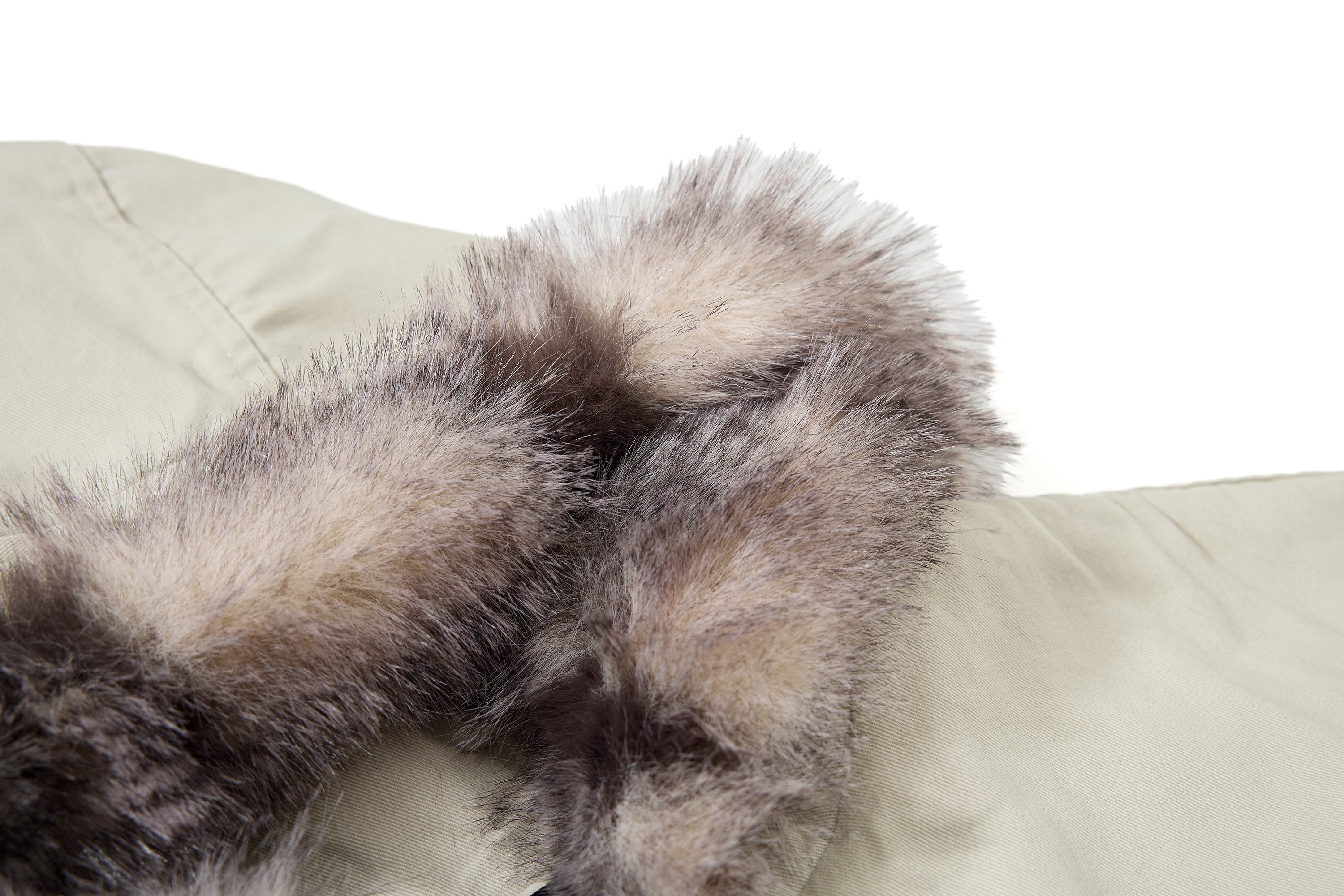 3-6-5.shop Studded Fur-Trim Hooded Jacket