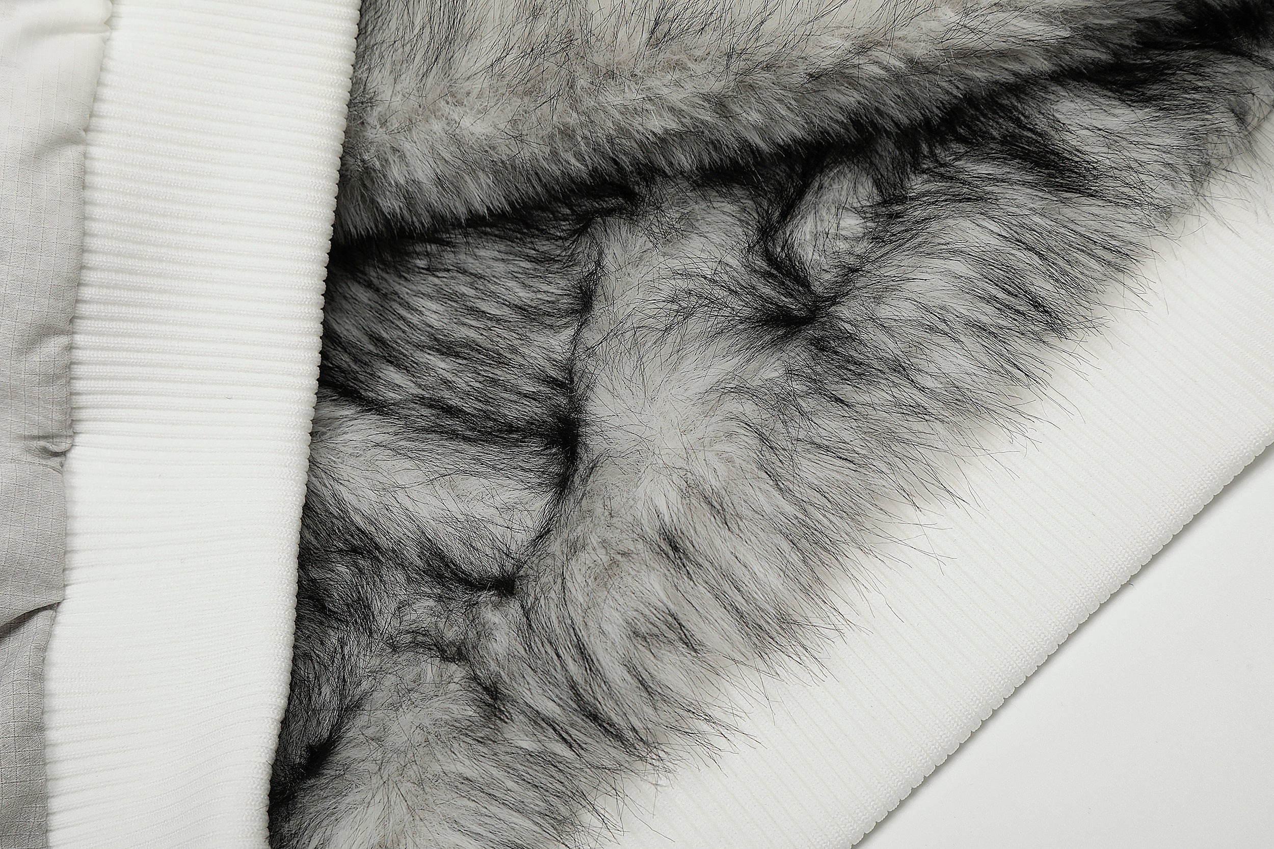 3-6-5.shop Faux Fur Panel Short Jacket