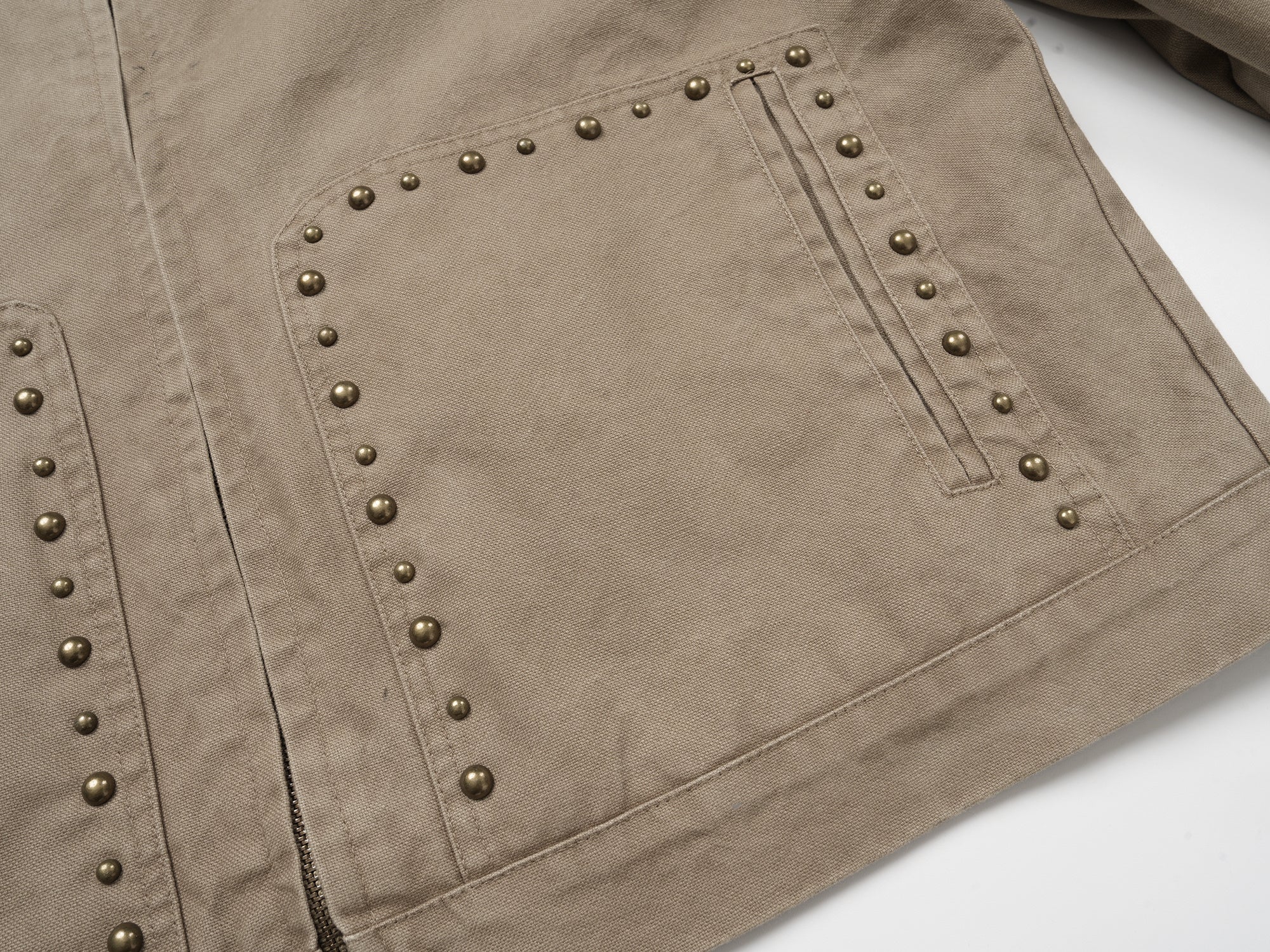 3-6-5.shop Studded Vintage Work Jacket