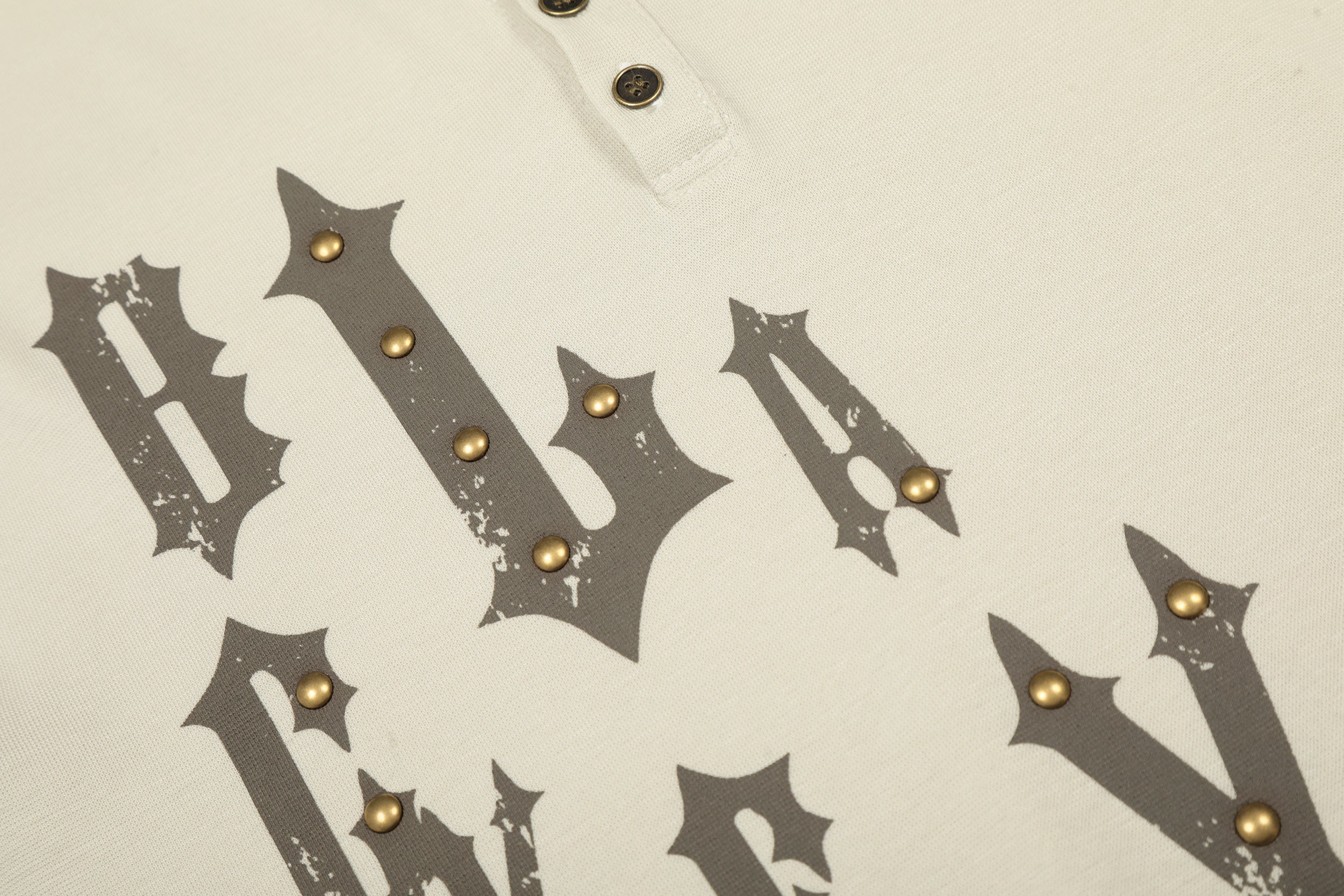 3-6-5.shop Graphic Long Sleeve Henley Tee
