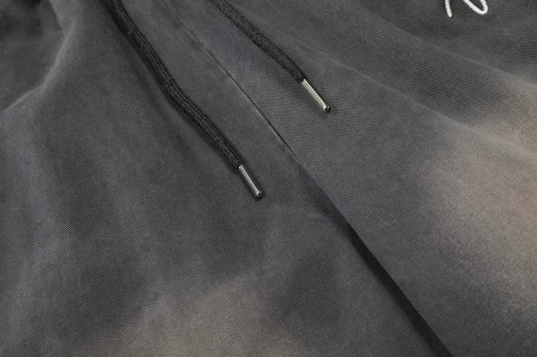 3-6-5.shop Washed Cargo Wide-Leg Pants