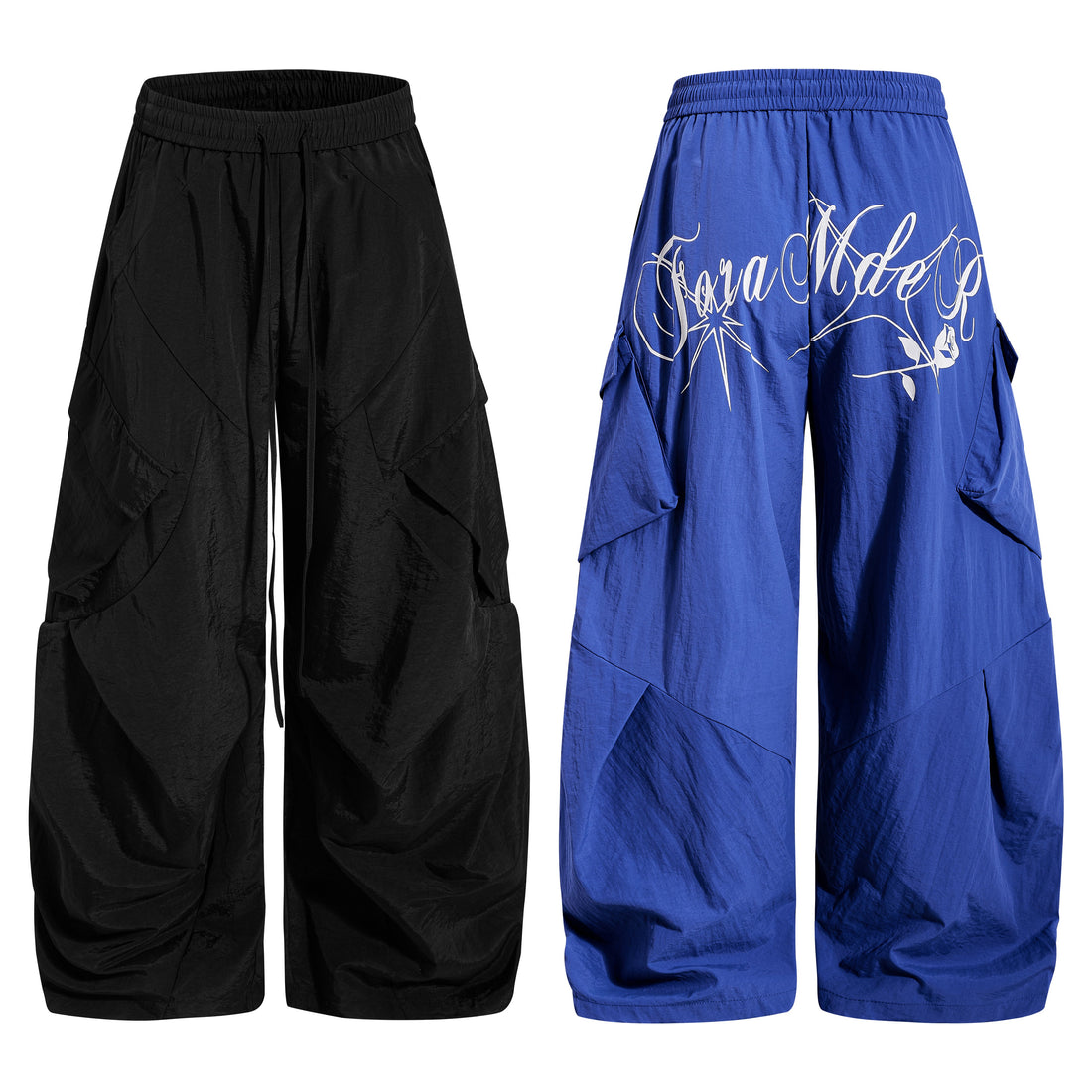 3-6-5.shop Utility Wide-Leg Cargo Pants