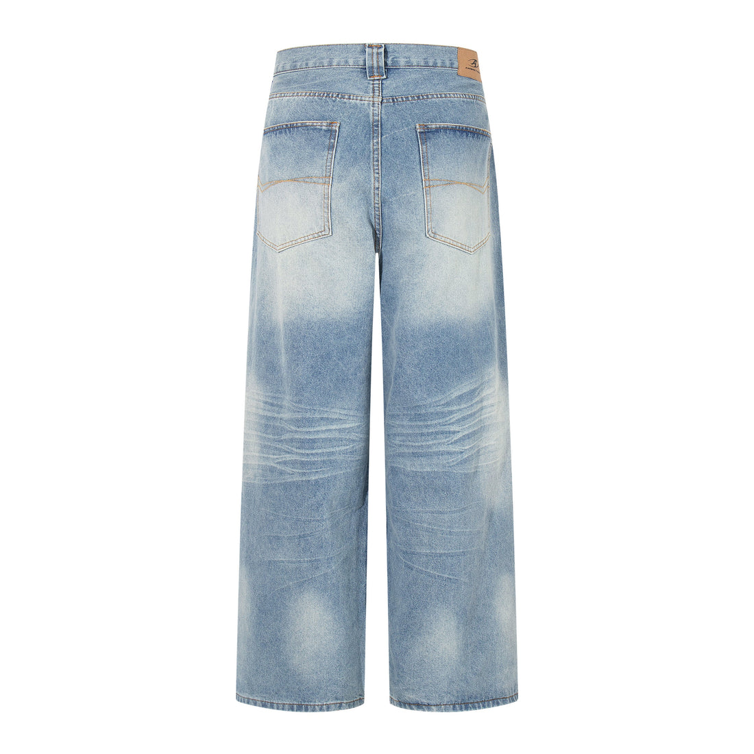 3-6-5.shop Washed Wide-Leg Denim Pants