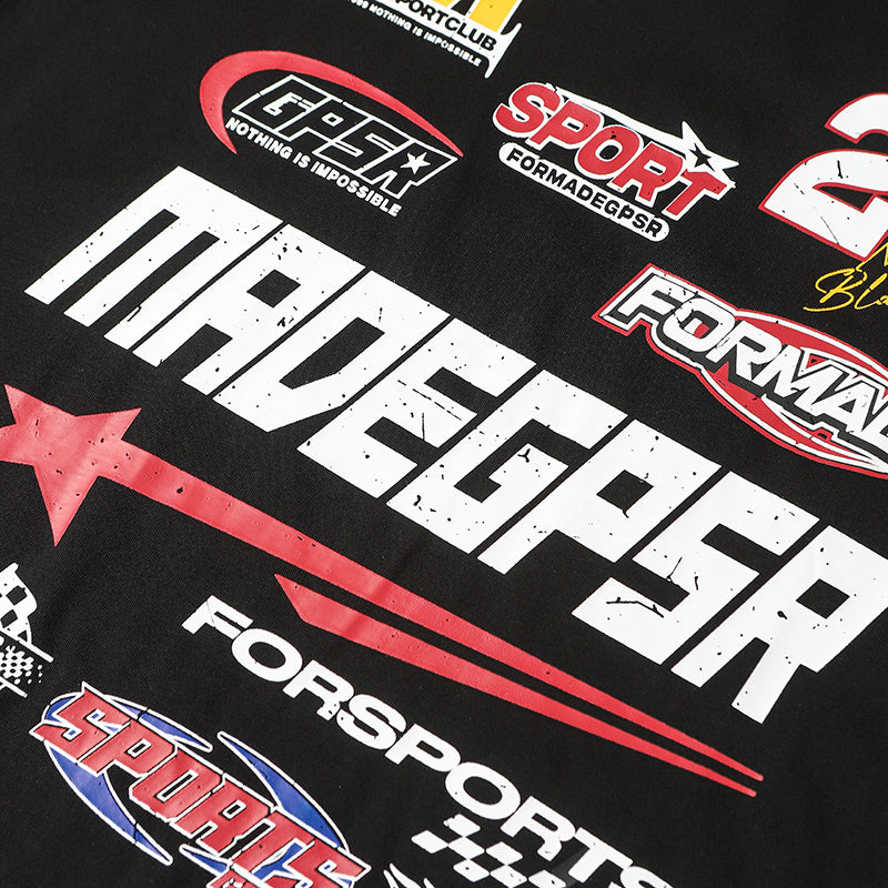 3-6-5.shop Racing Logo Cotton Tee