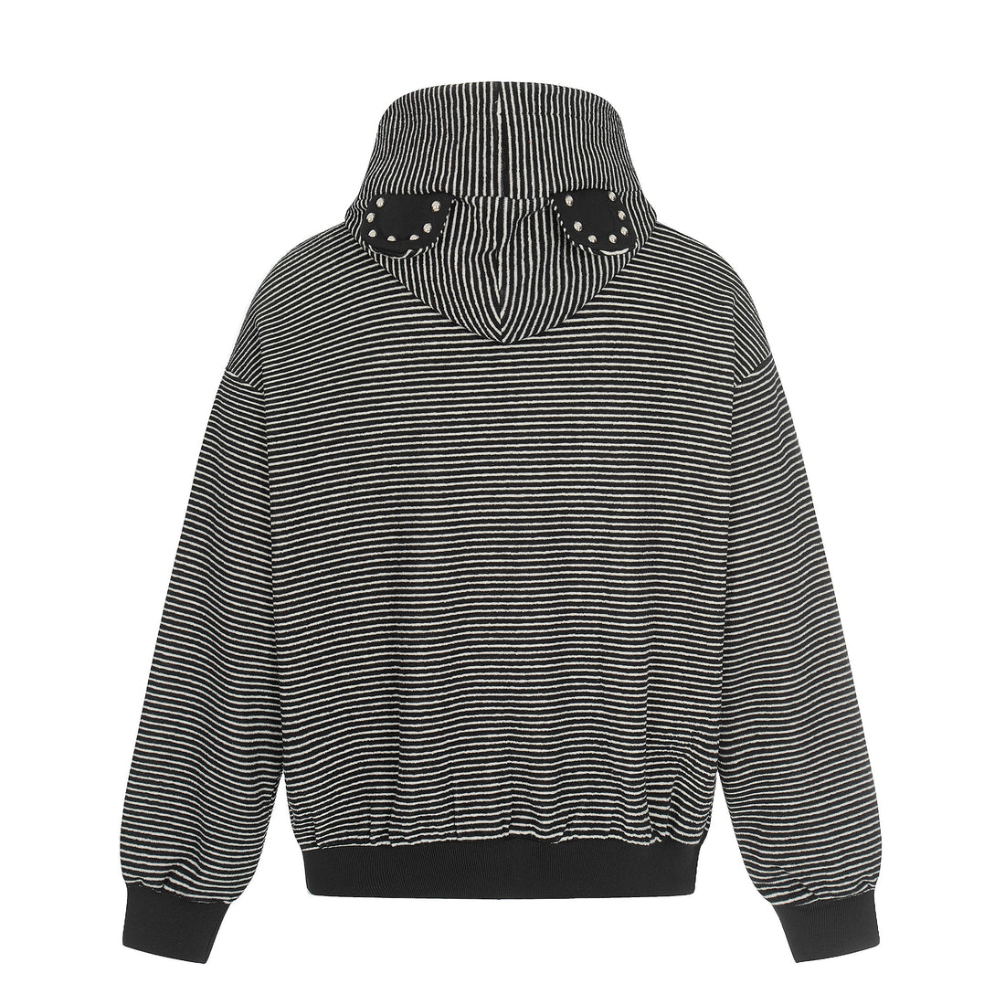 3-6-5.shop Striped Zip Hoodie