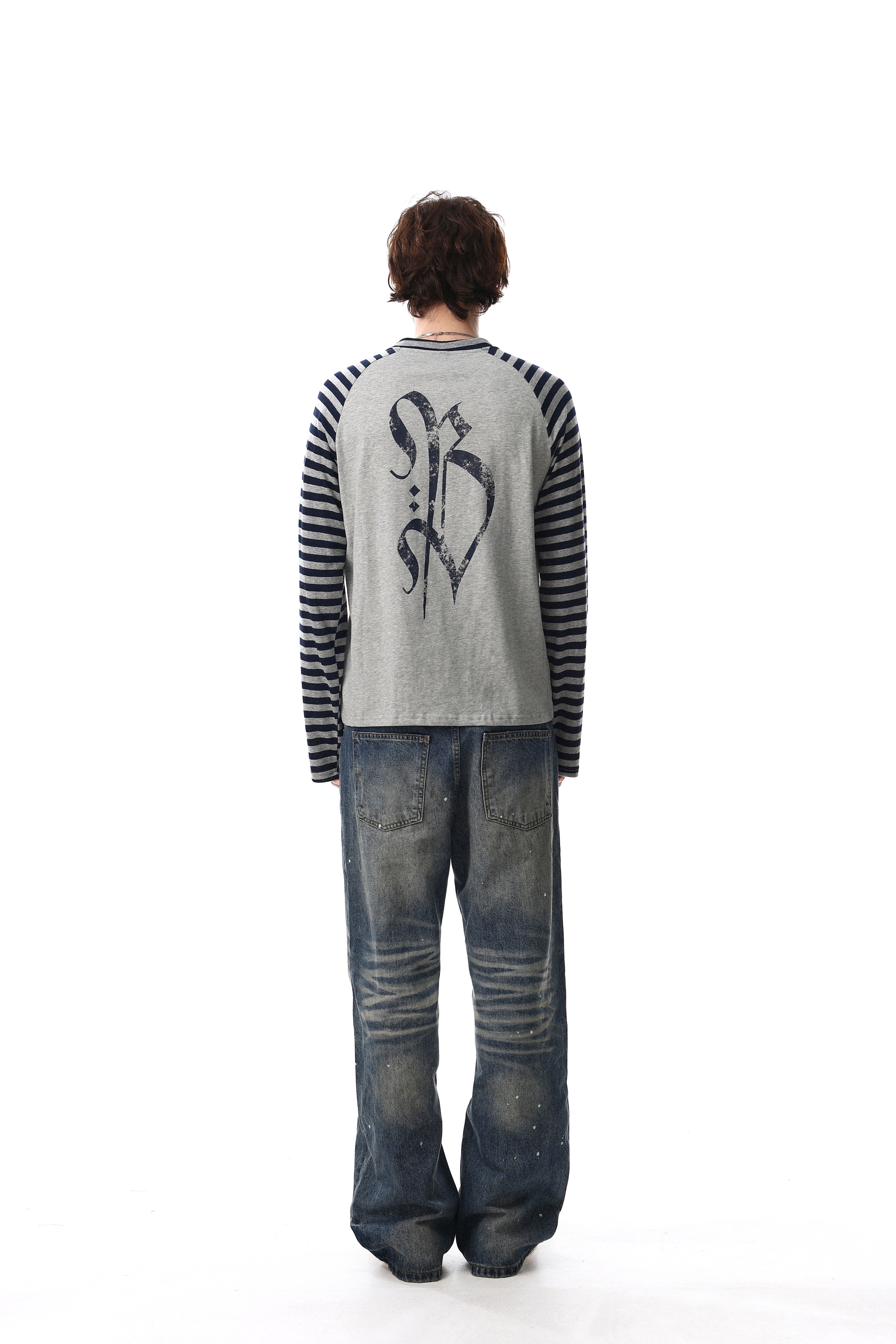 3-6-5.shop Cross Graphic Raglan Long Sleeve Tee