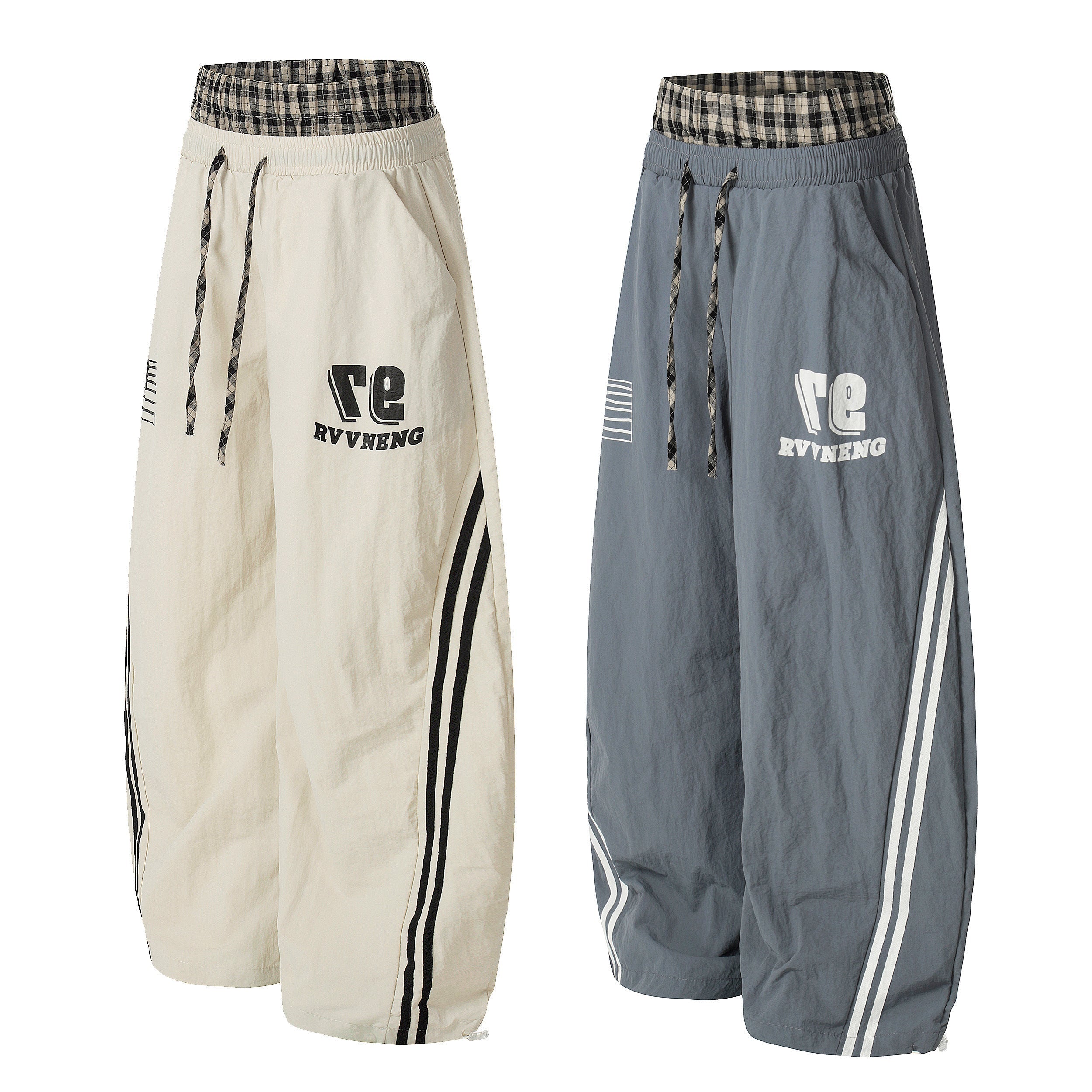 3-6-5.shop Athletic Stripe Wide-Leg Pants