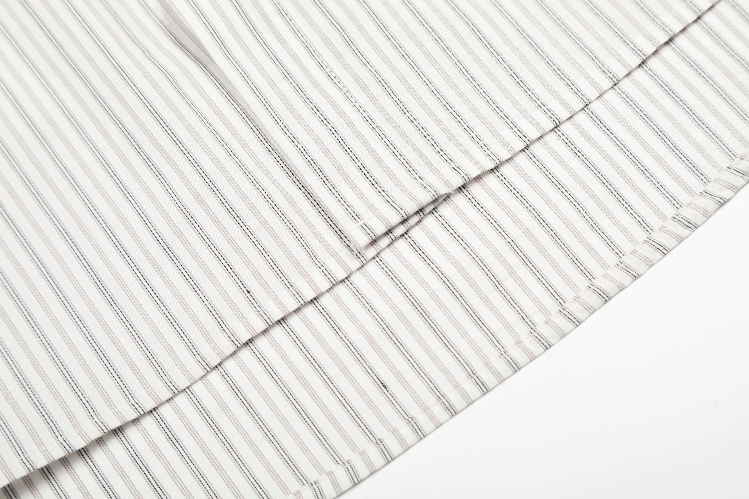 3-6-5.shop Striped Logo Button-Up Shirt