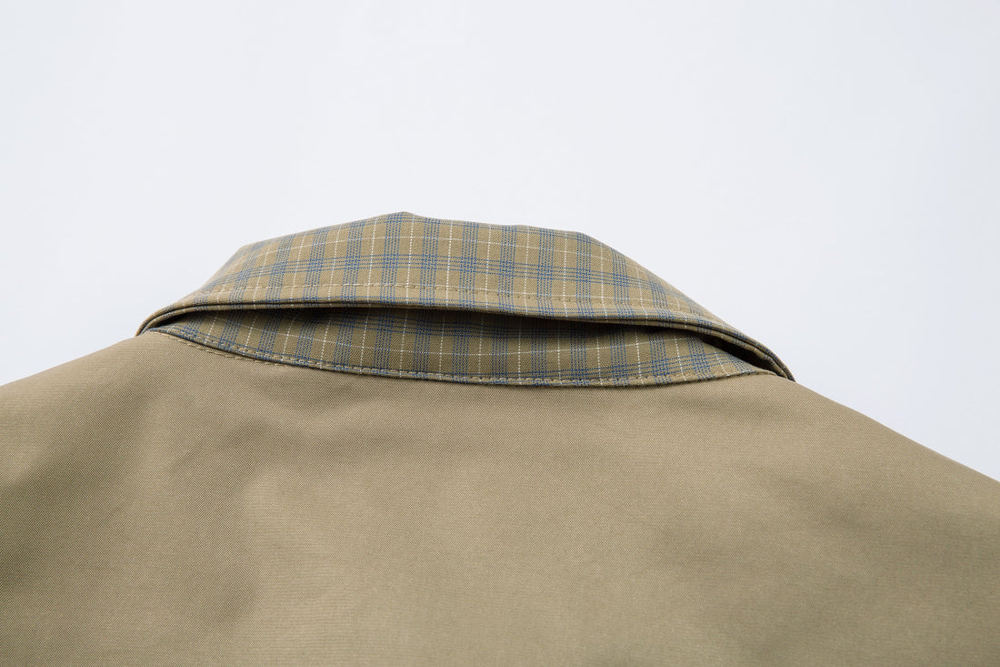 3-6-5.shop Reversible Check Panel Jacket
