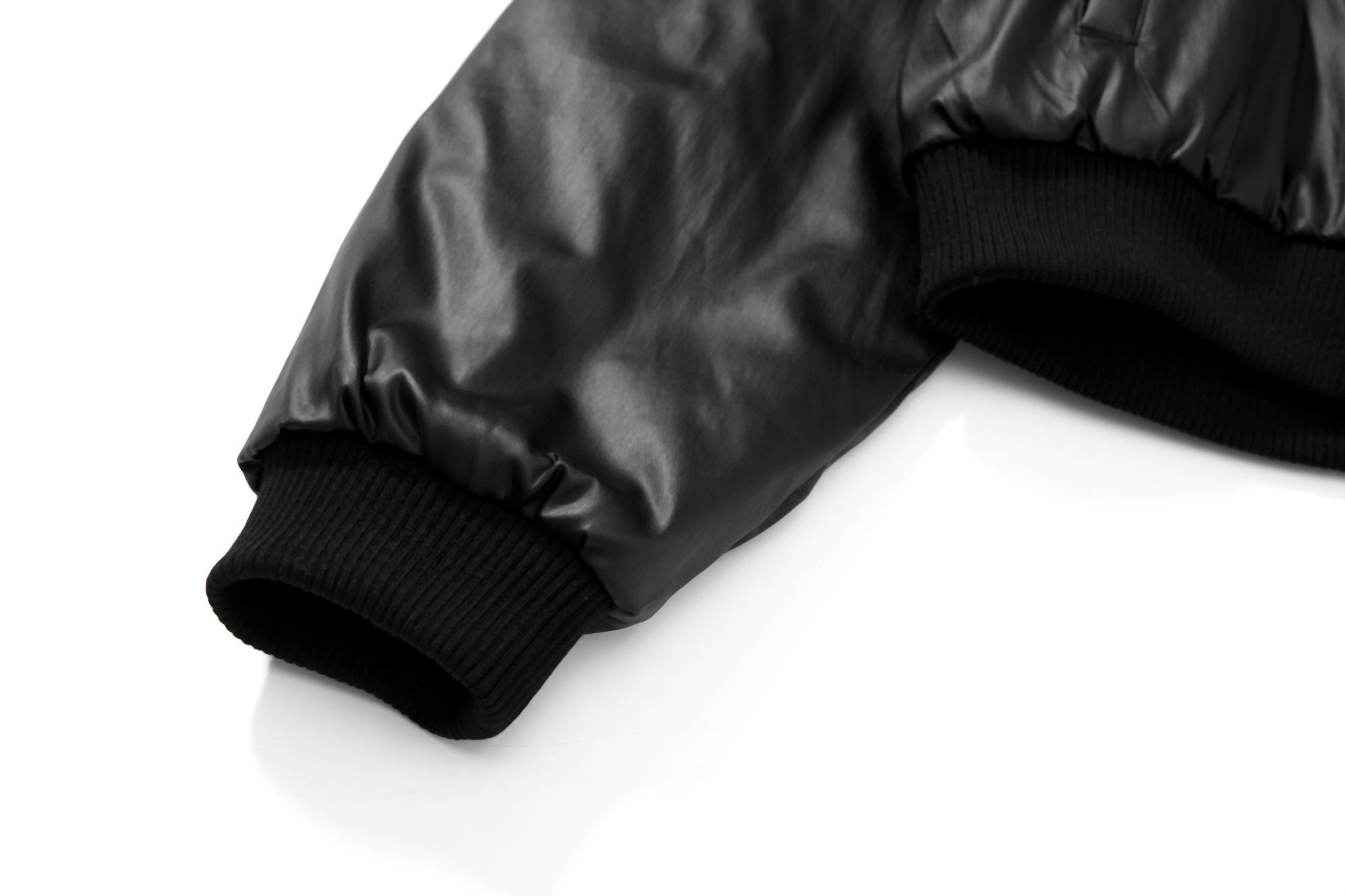 3-6-5.shop Dual-Zip PU Bomber Jacket