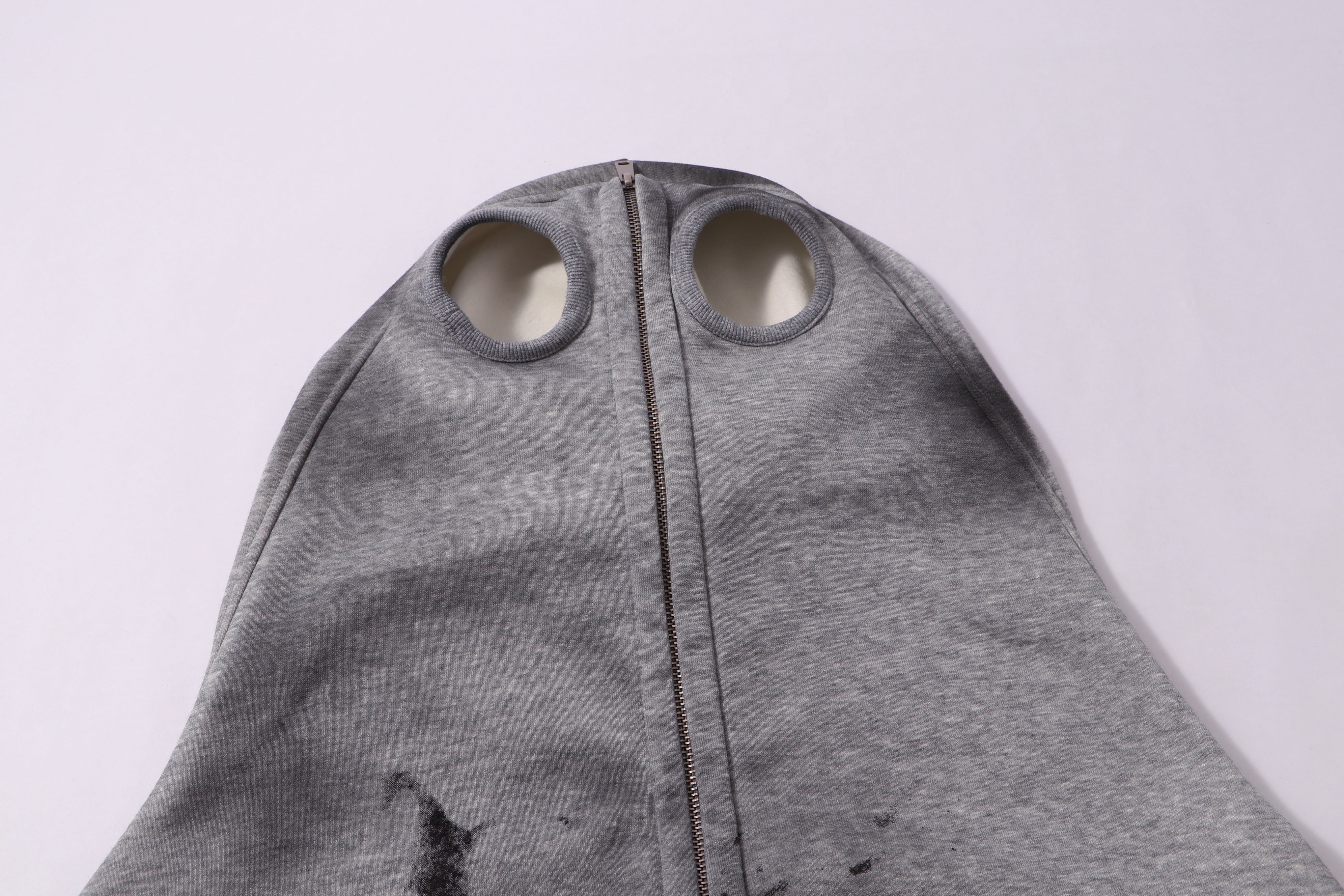 3-6-5.shop Full-Zip Masked Hoodie