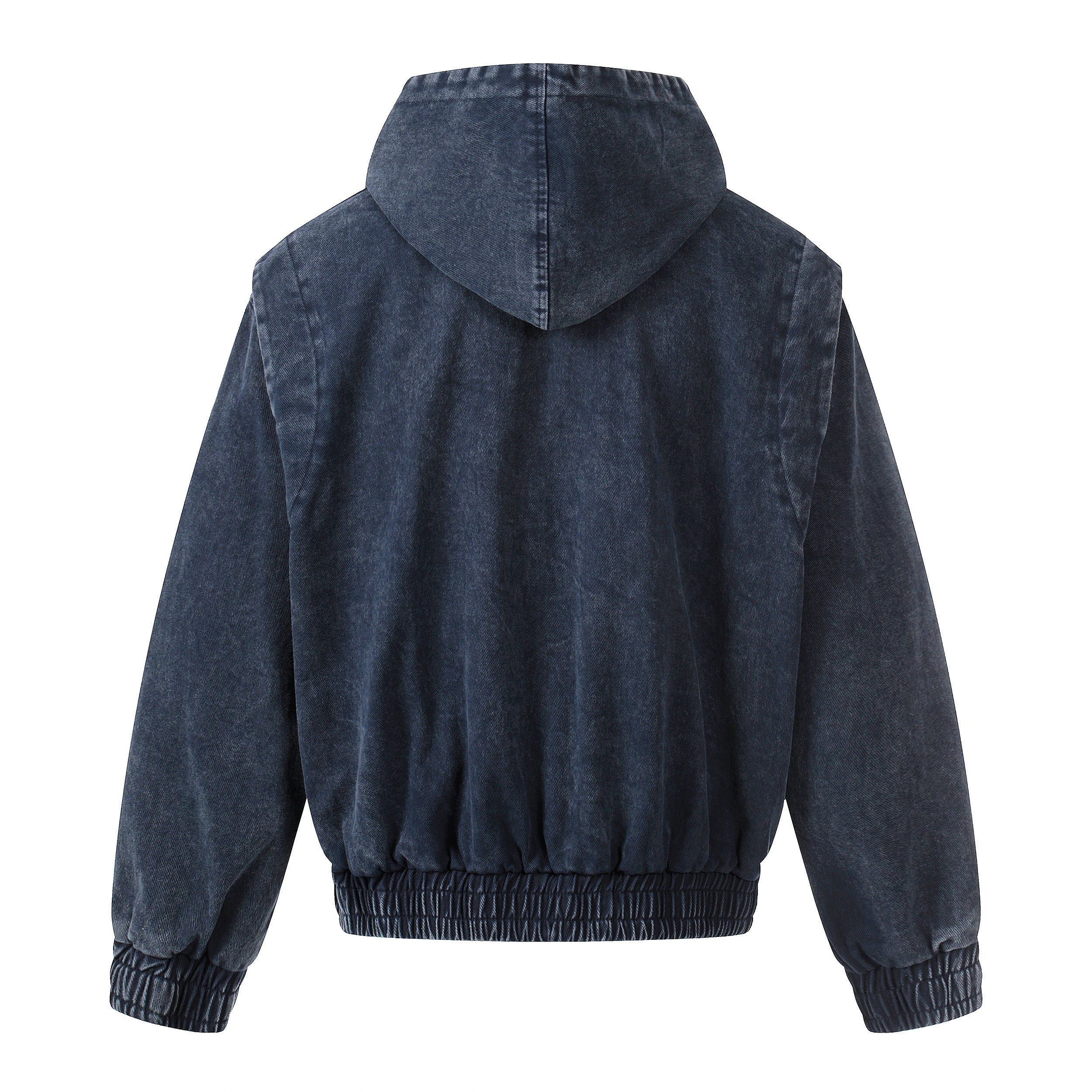 3-6-5.shop Buckle Detail Washed Hooded Jacket