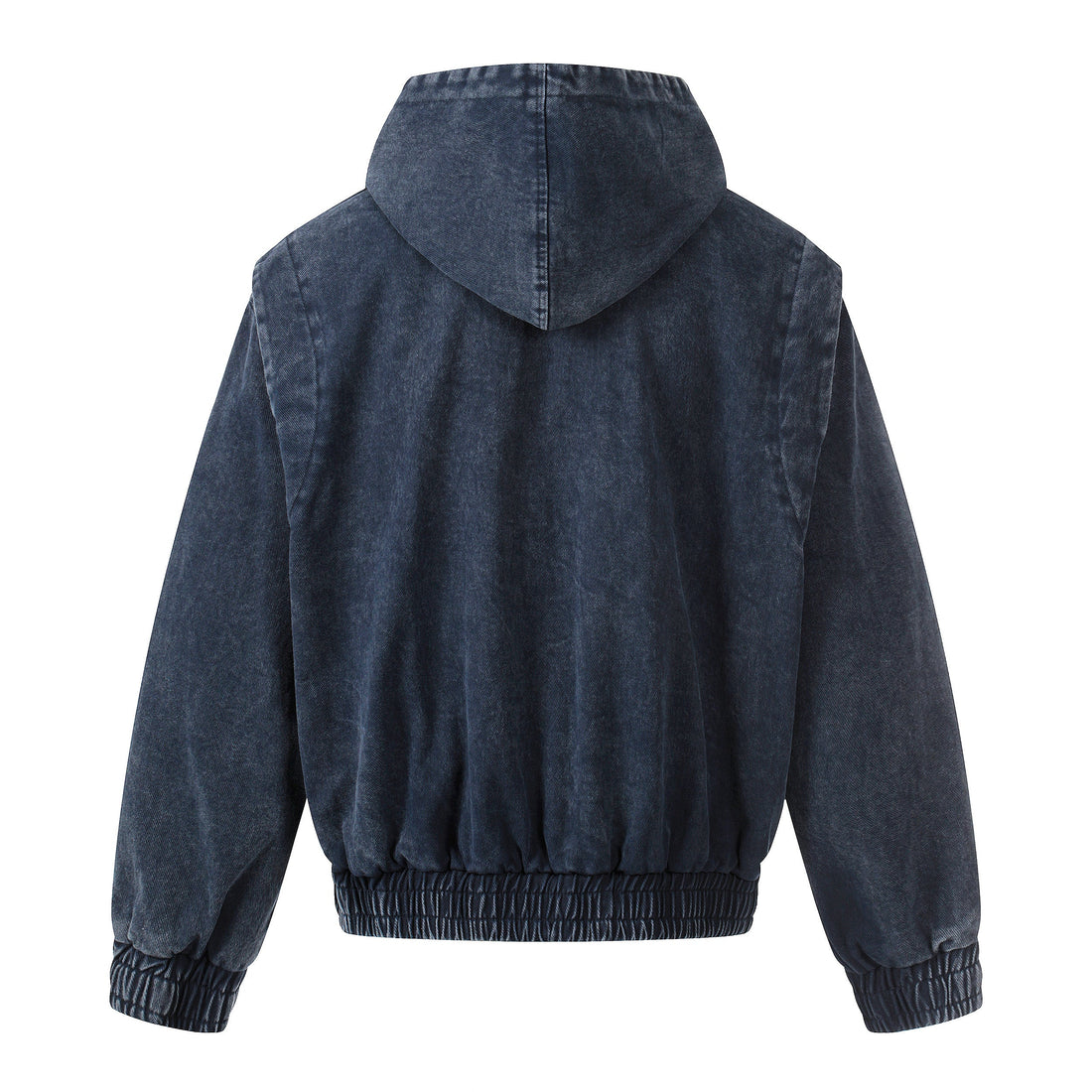3-6-5.shop Buckle Detail Washed Hooded Jacket